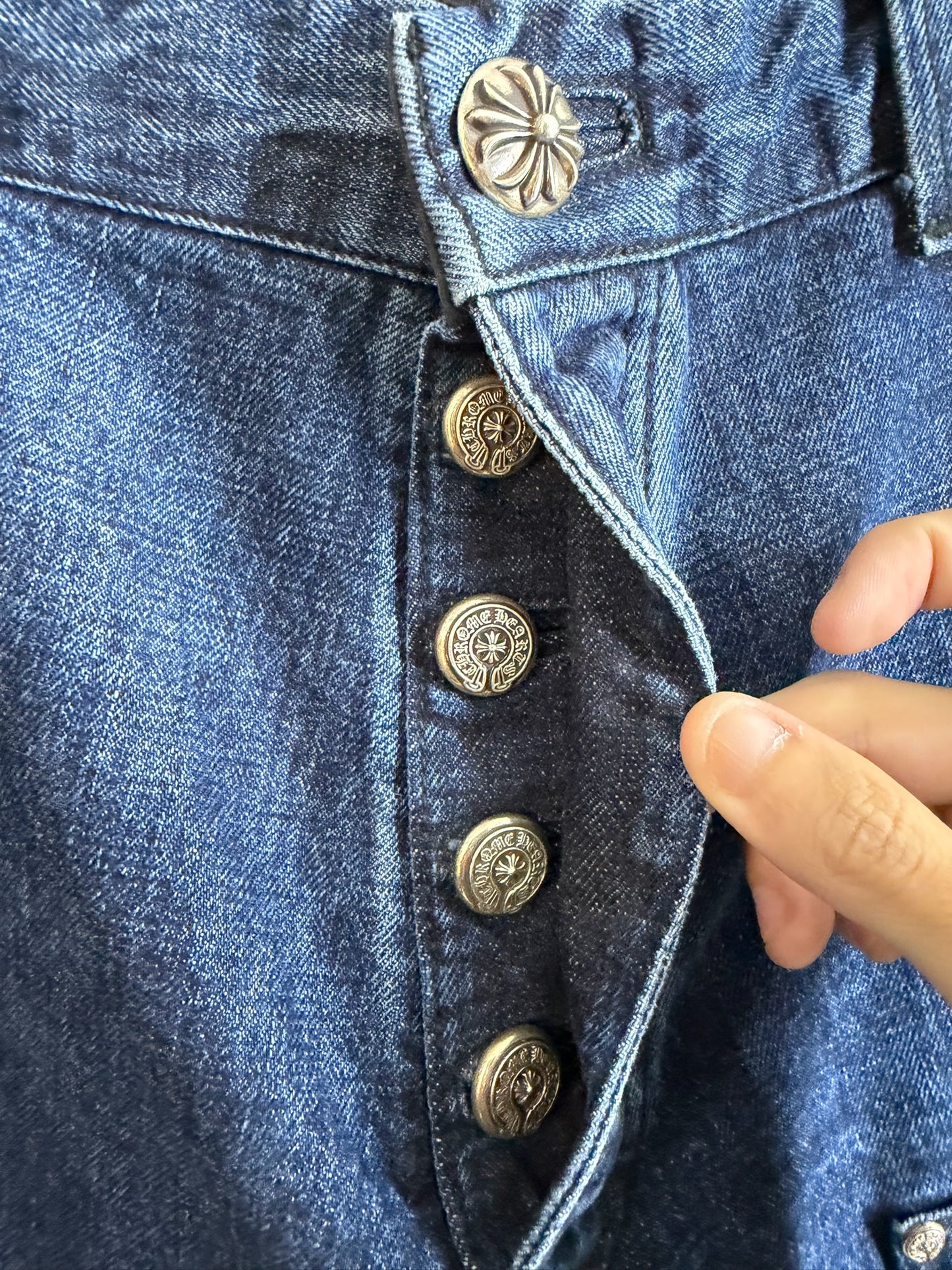 Chrome Hearts Double Knee  Carpenter Denim Shorts