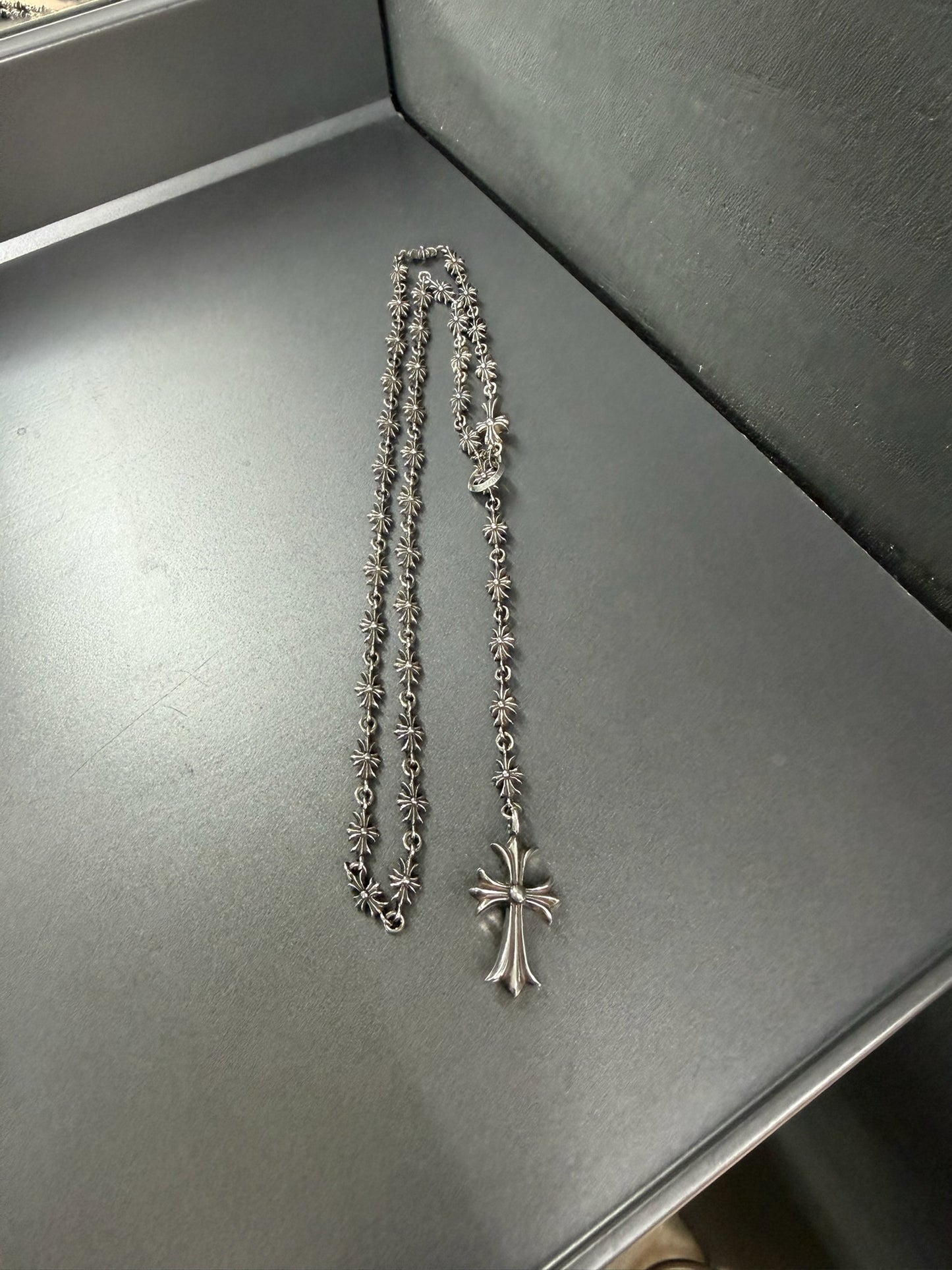 Chrome Hearts Tiny E Choke Chain Necklace