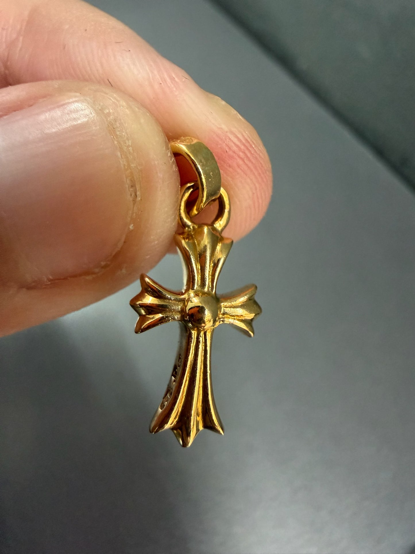 Chrome Hearts 22K Emerald Babyfat BBF pendant