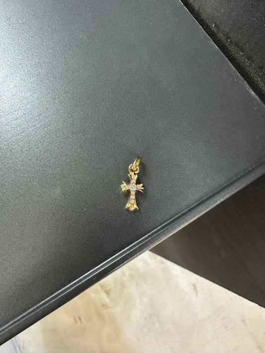 Chrome Hearts 22k Babyfat Pendant with Diamonds