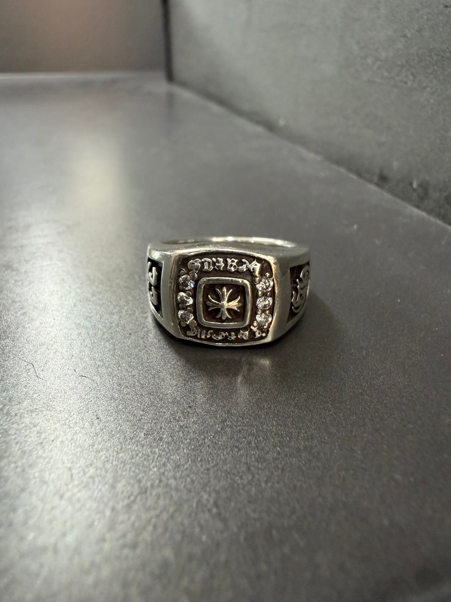 Chrome Hearts Champion Ring With Diamonds