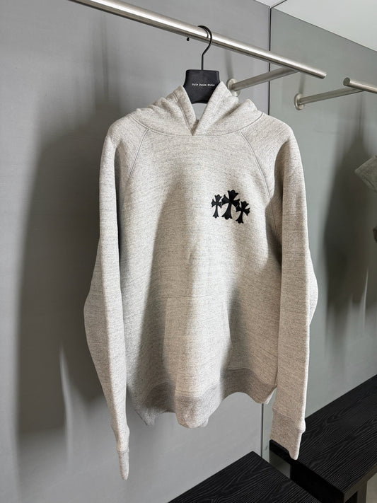 Chrome Hearts CH Triple Cross EmbroideredHoodie