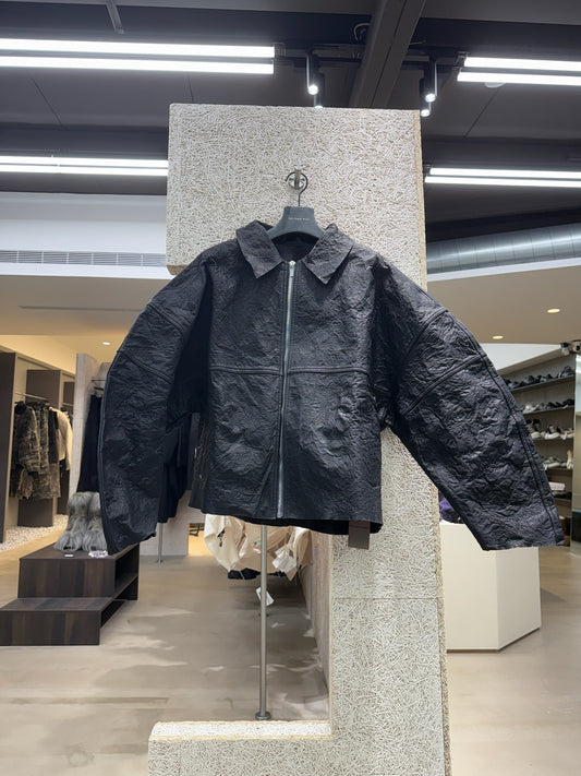 ADF Metalized Leather Jacket