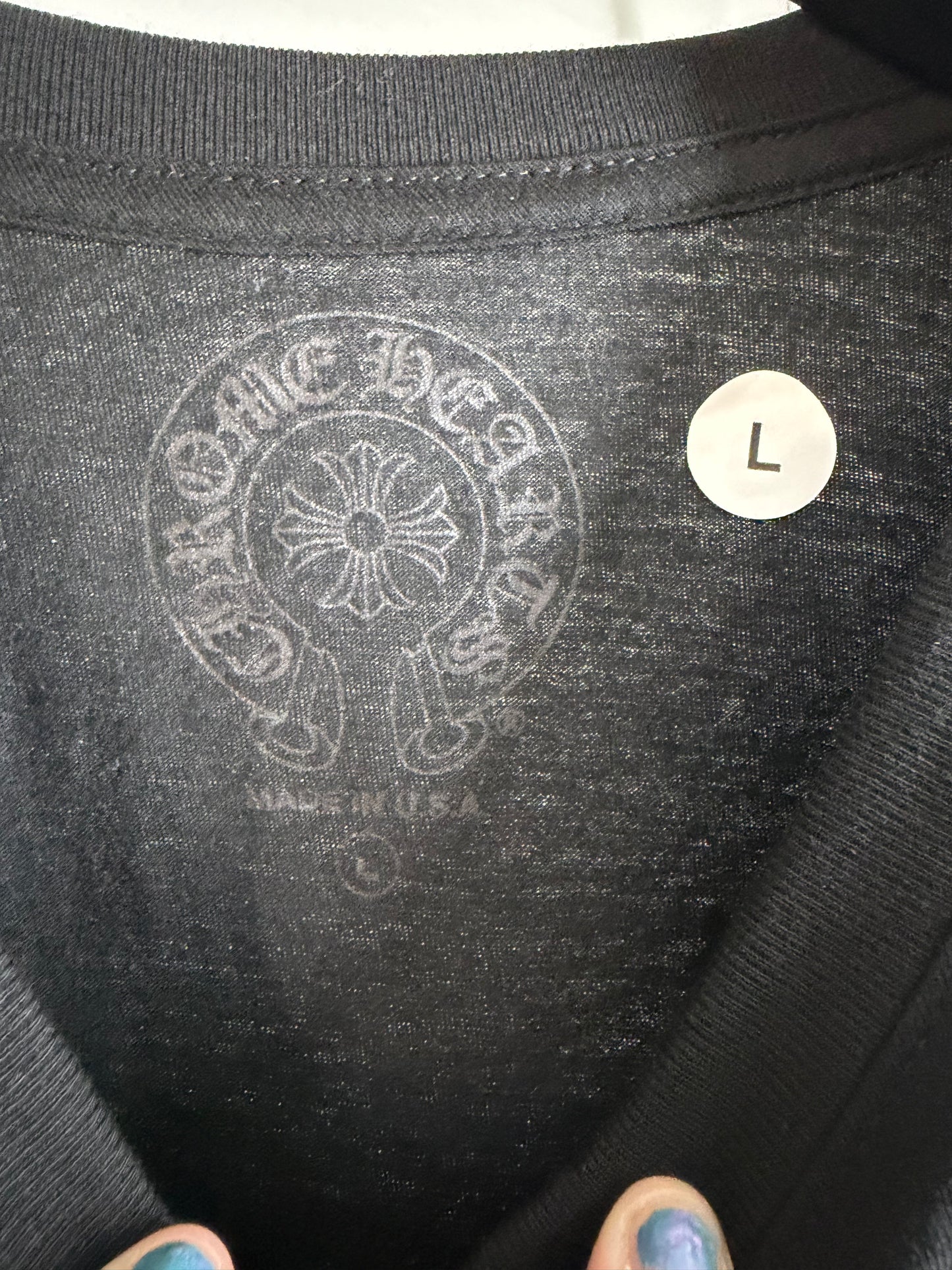 Chrome Hearts Neon Horseshoe Floral Long Sleeve