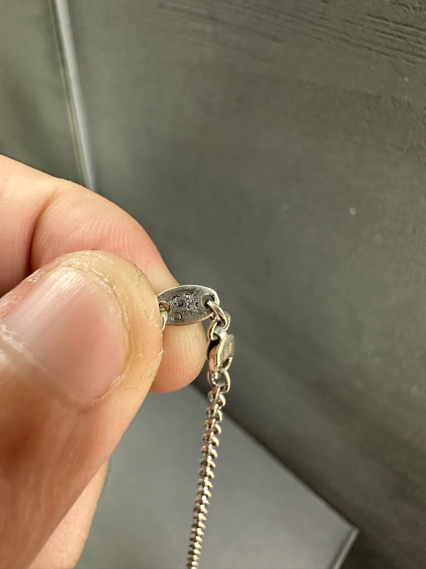 Chrome Hearts Safety Pin Necklace with Diamond