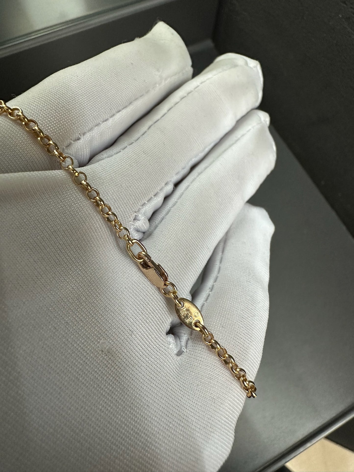 Chrome Hearts 22k Safety Pin Necklace with Diamond 40cm