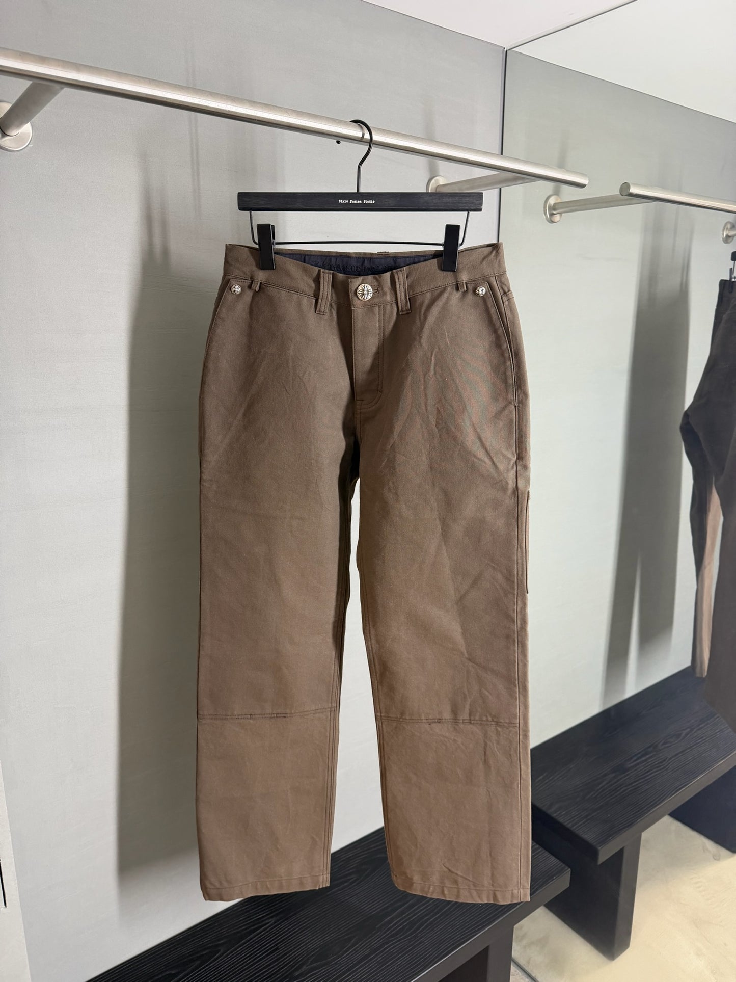 Chrome Hearts Cross Patch Carpenter Pants