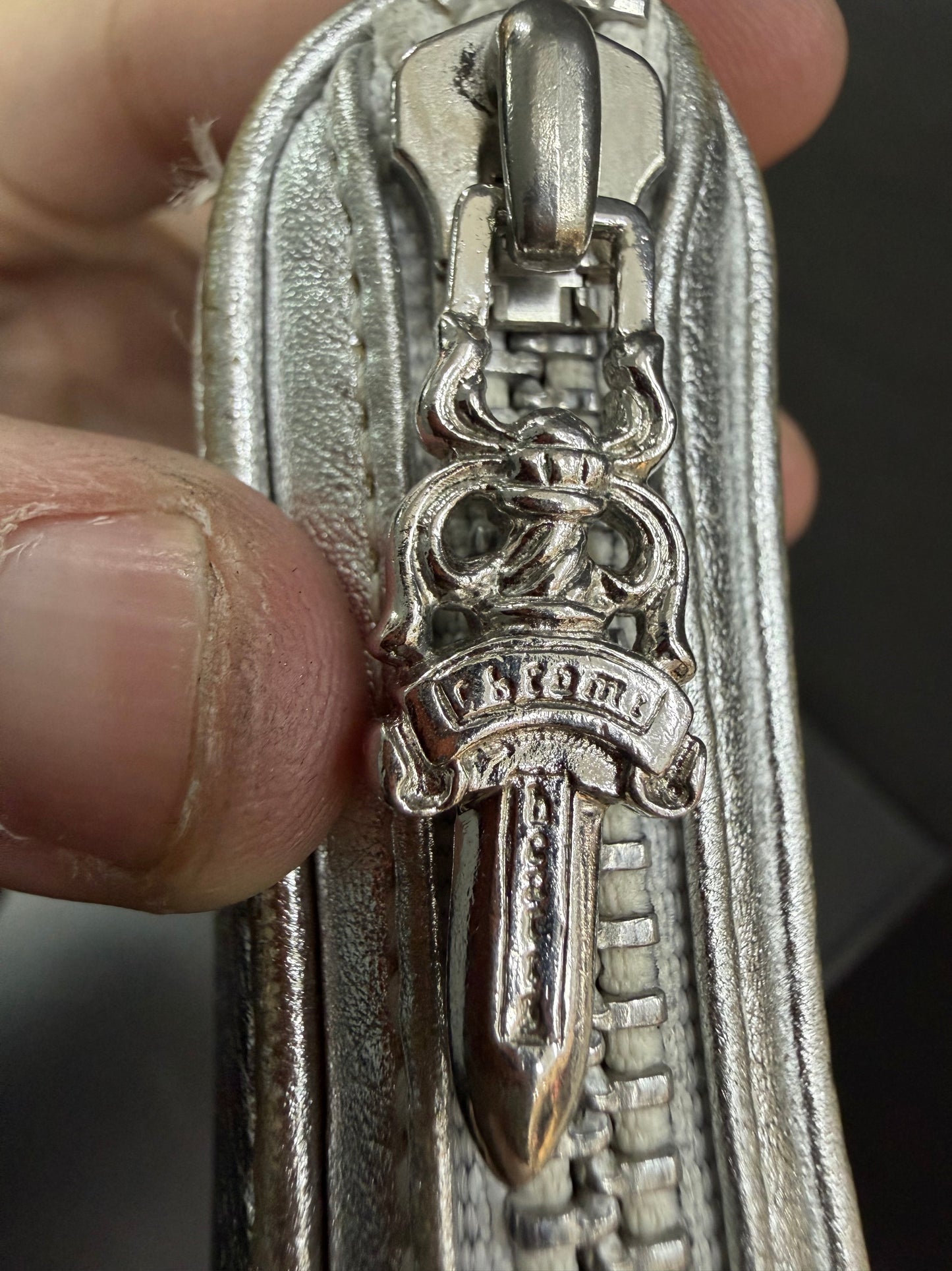 Chrome Hearts Triple Leather Cross Patch Wallet