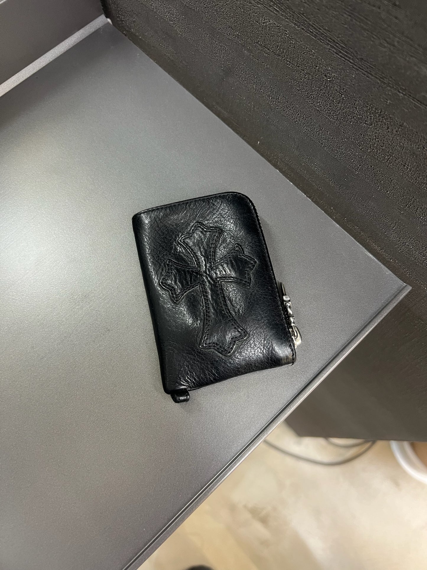 Chrome Hearts Cross Patch Zip Wallet