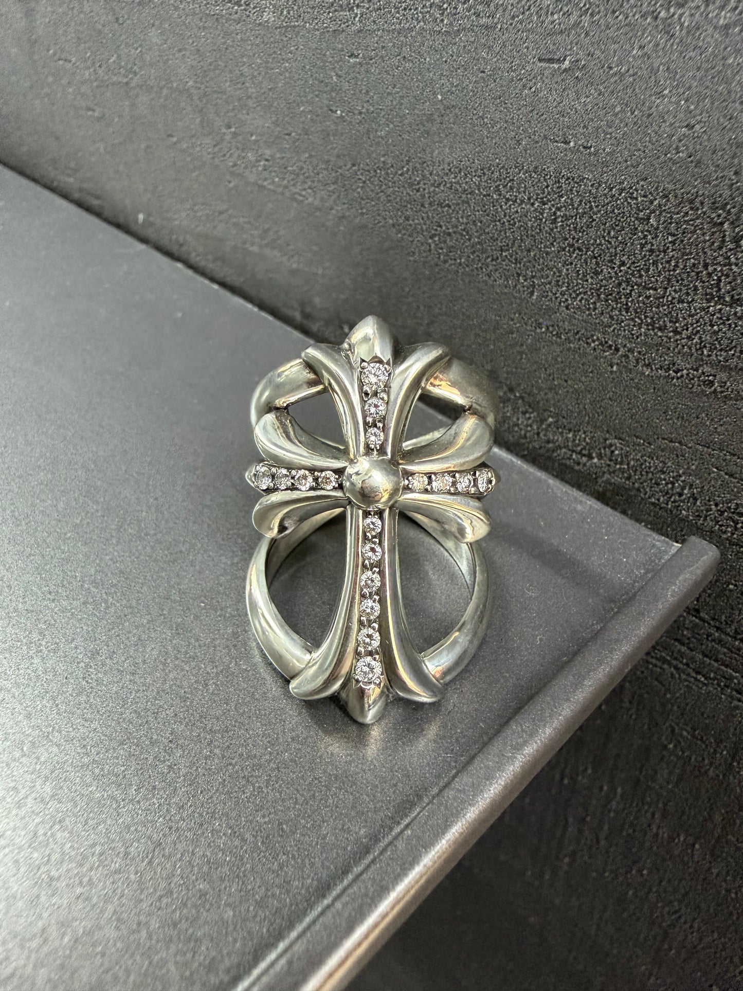 Chrome Hearts Infinity Ring with Diamonds