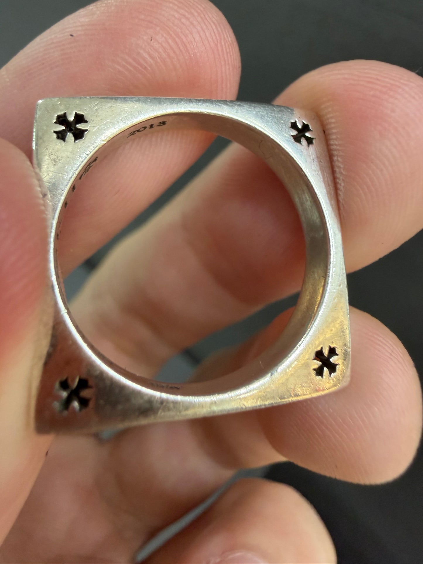 Chrome Hearts Kate Hudson Square Circle Ring