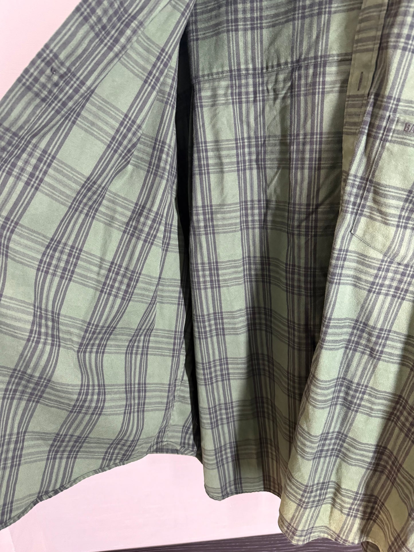 Balenciaga Checked Oversized Hooded Shirts