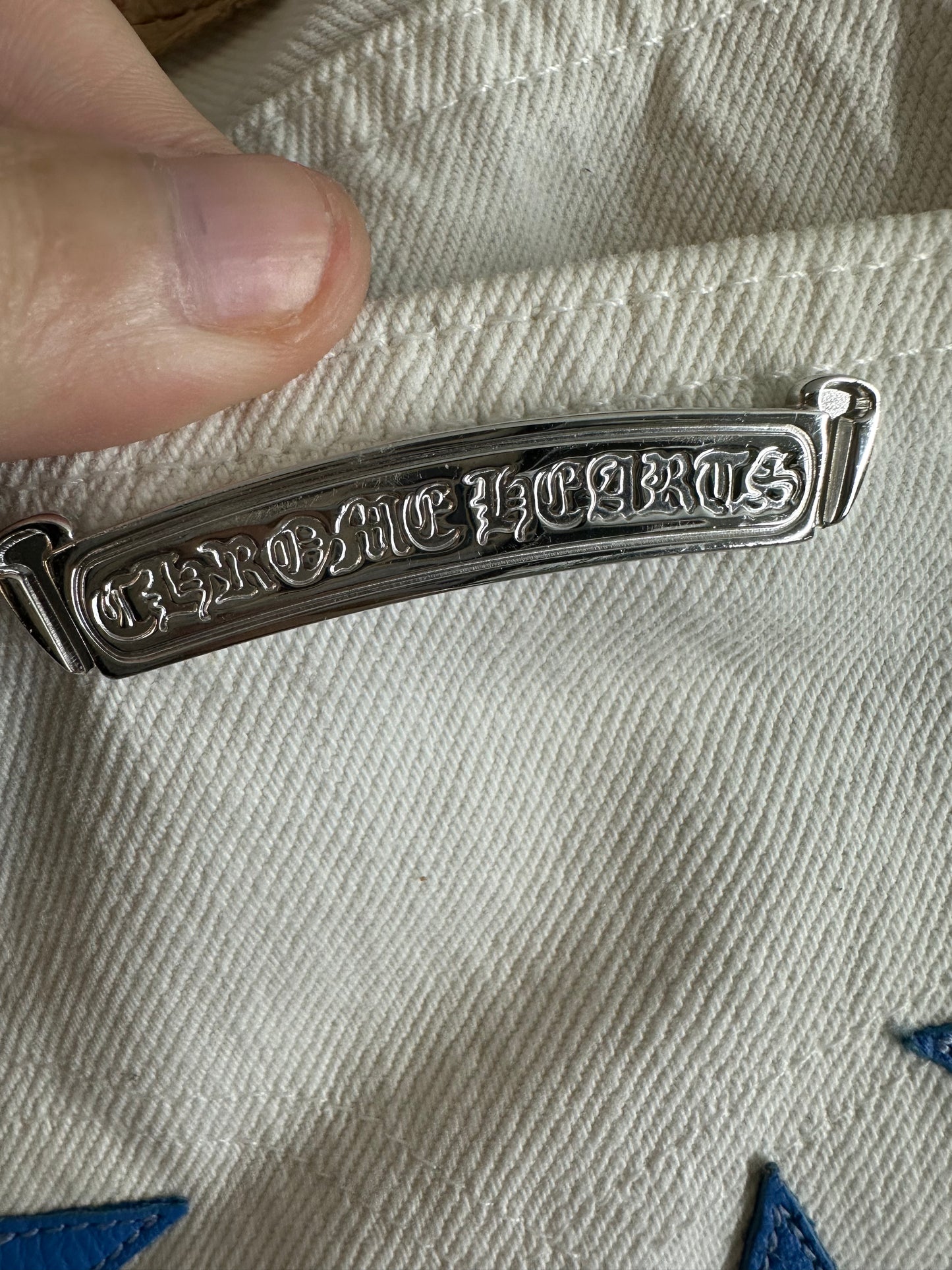 Chrome Hearts Blue Star Patch Levi’s 501 Jeans
