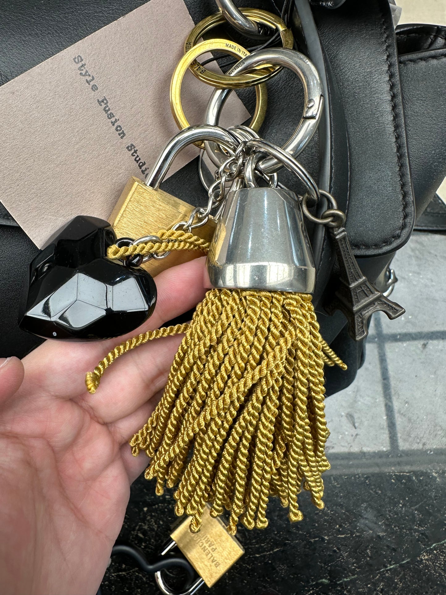 Balenciaga Rodeo Large Handbag with Charm