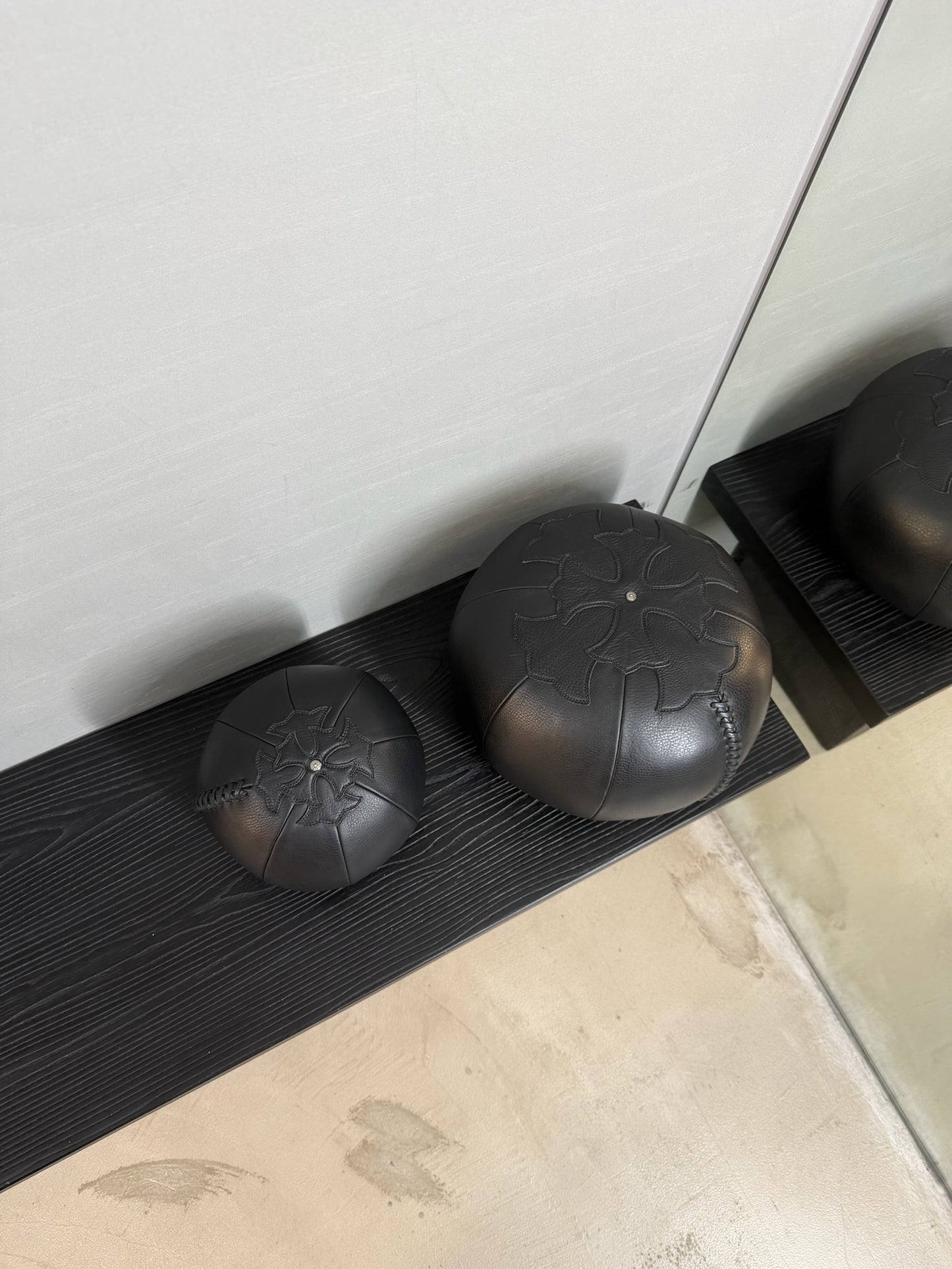 Chrome Hearts Leather Medicine Ball Set