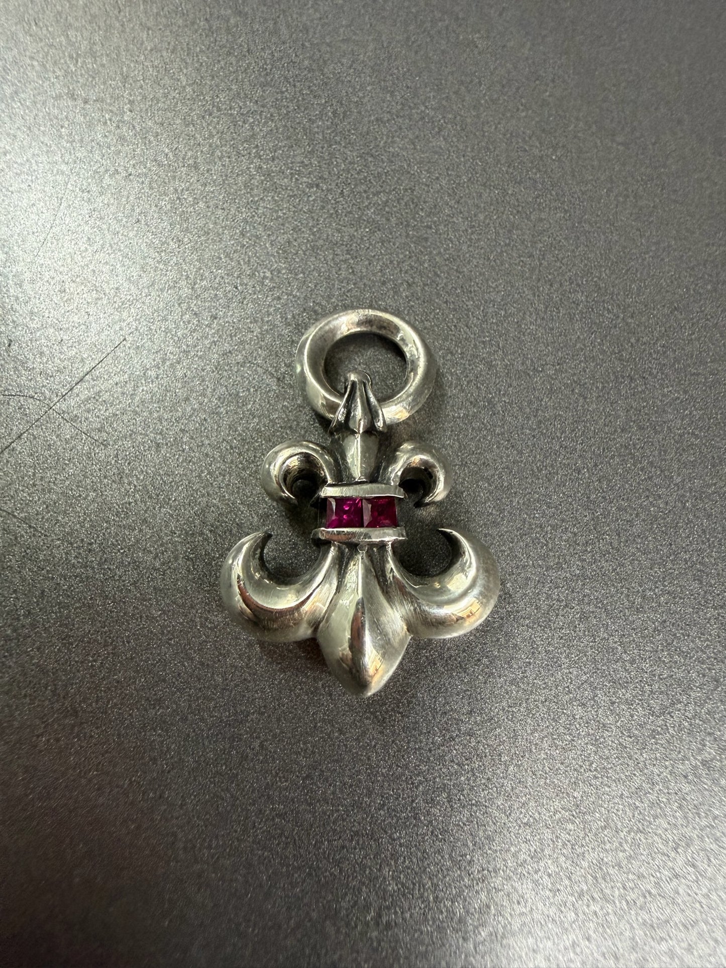 Chrome Hearts Pink Sapphire Fleur Pendant