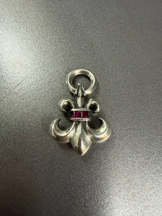 Chrome Hearts Pink Sapphire Fleur Pendant