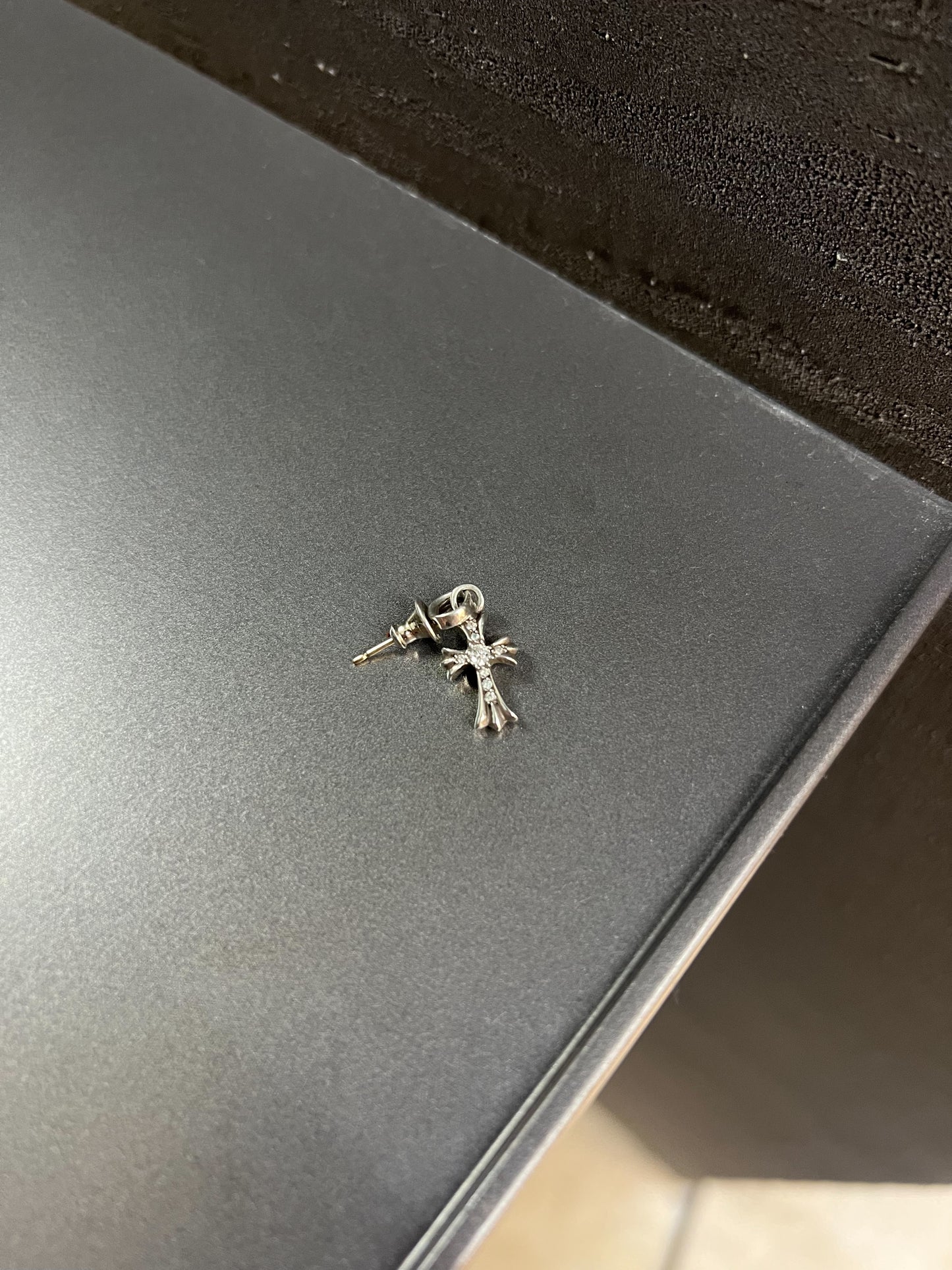 Chrome Hearts Baby Fat Pave Earring with Diamonds