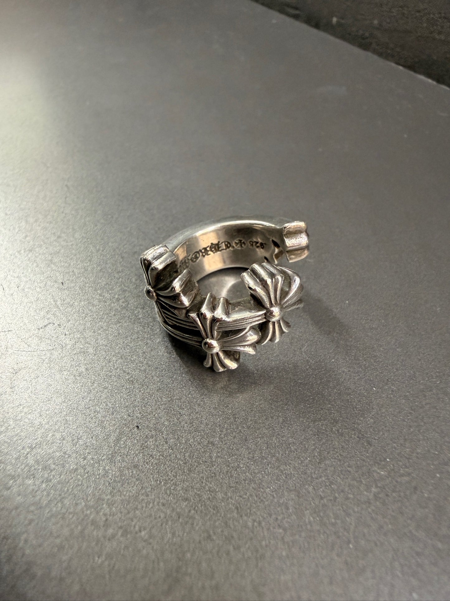 Chrome Hearts Triple Curve Cross Ring