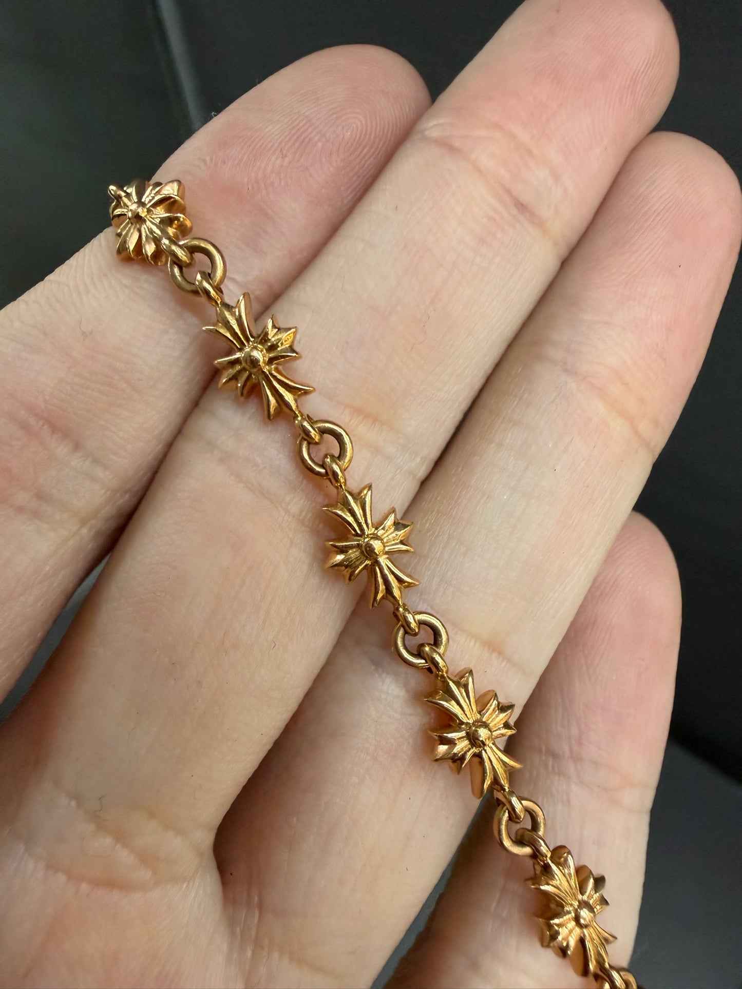 Chrome Hearts 22k Tiny E Necklace 24inch