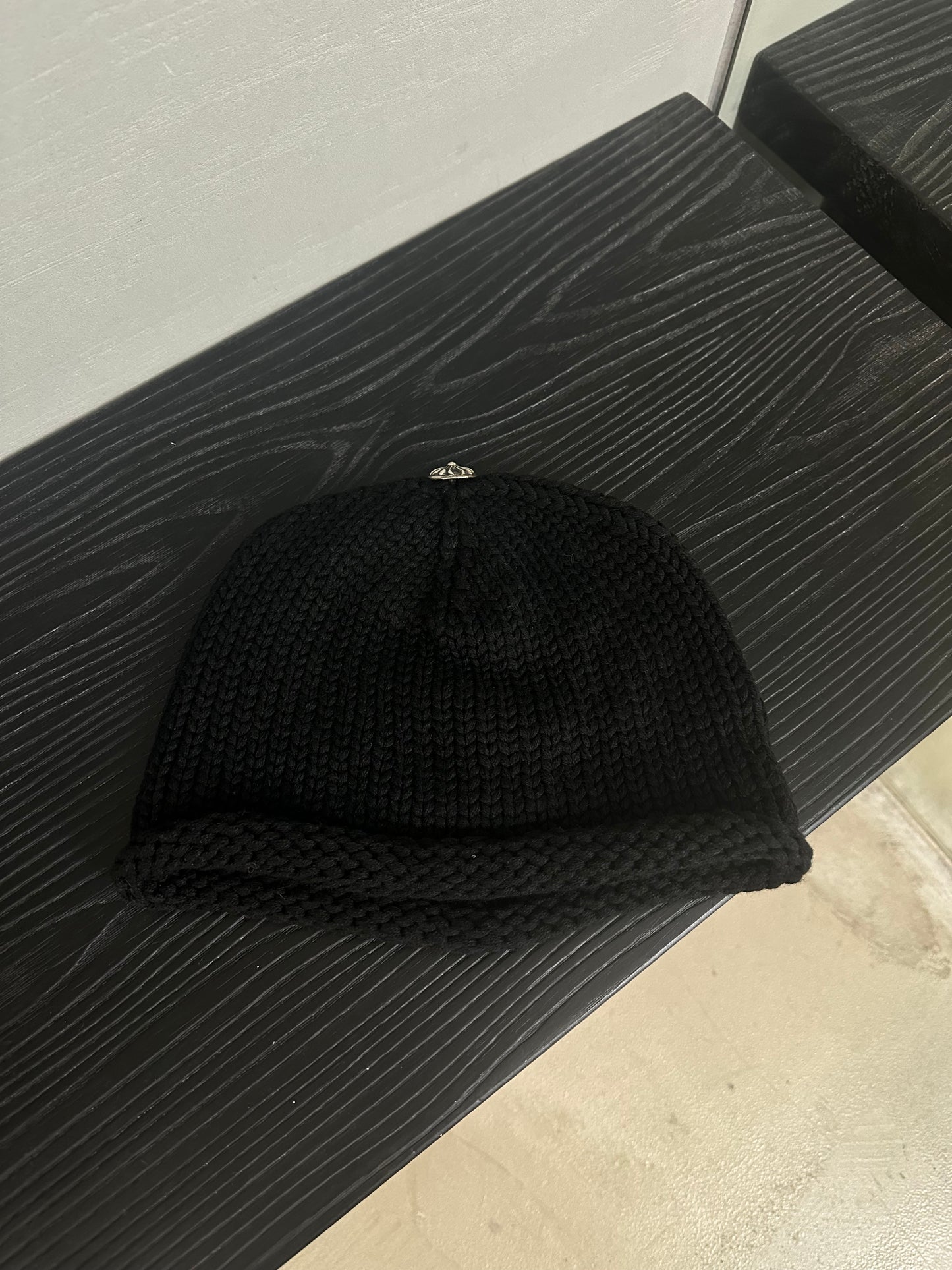 Chrome Hearts Leather Cross Patch Beanie
