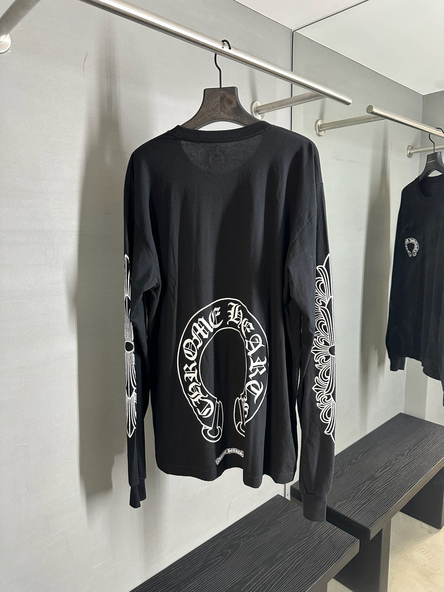 Chrome Hearts Horseshoe Floral Long Sleeve