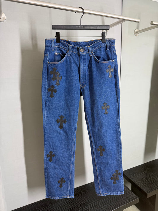 Chrome Hearts Cross Patch 517 Jeans