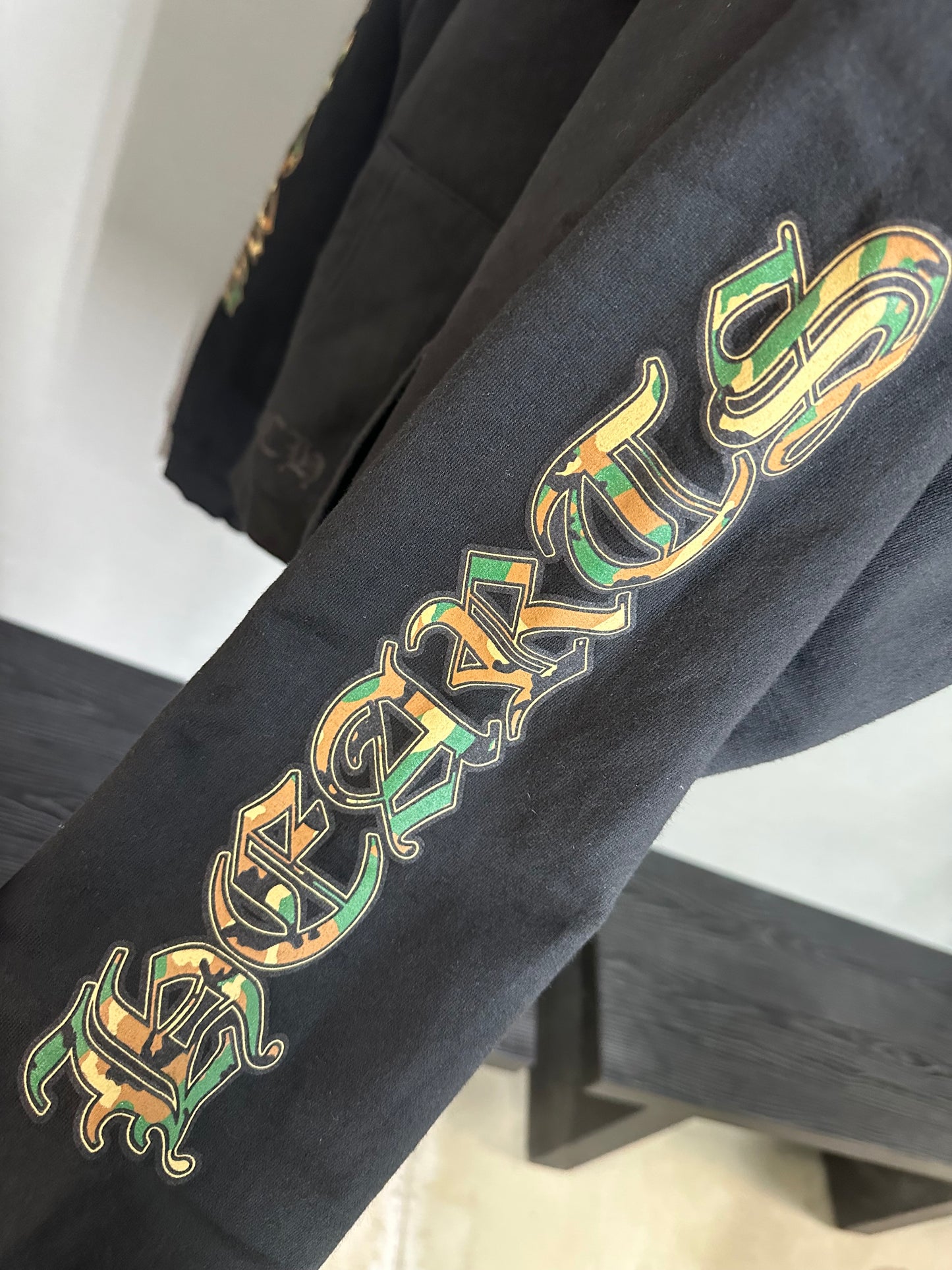 Chrome Hearts Camo Triple Cross Horseshoe Zip-up
