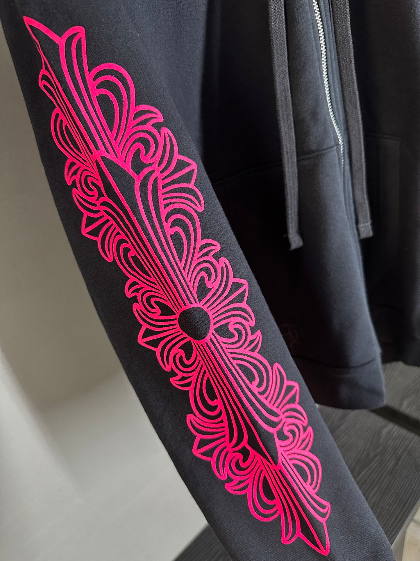 Chrome Hearts Pink Horseshoe Zip-up