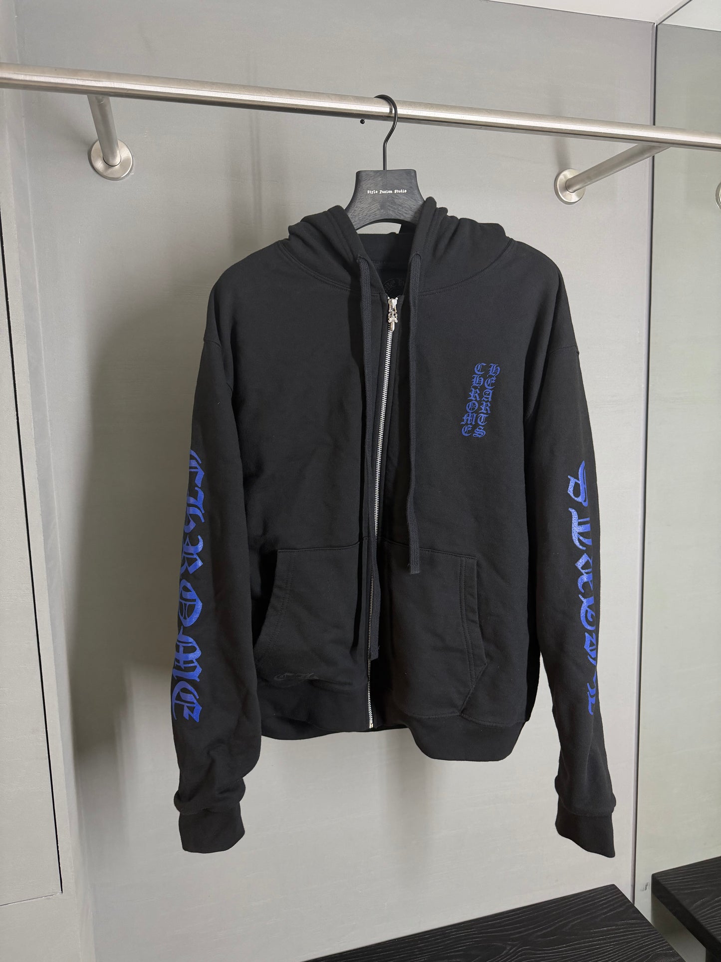 Chrome Hearts Gothic Vertical Thermal Zip-Up