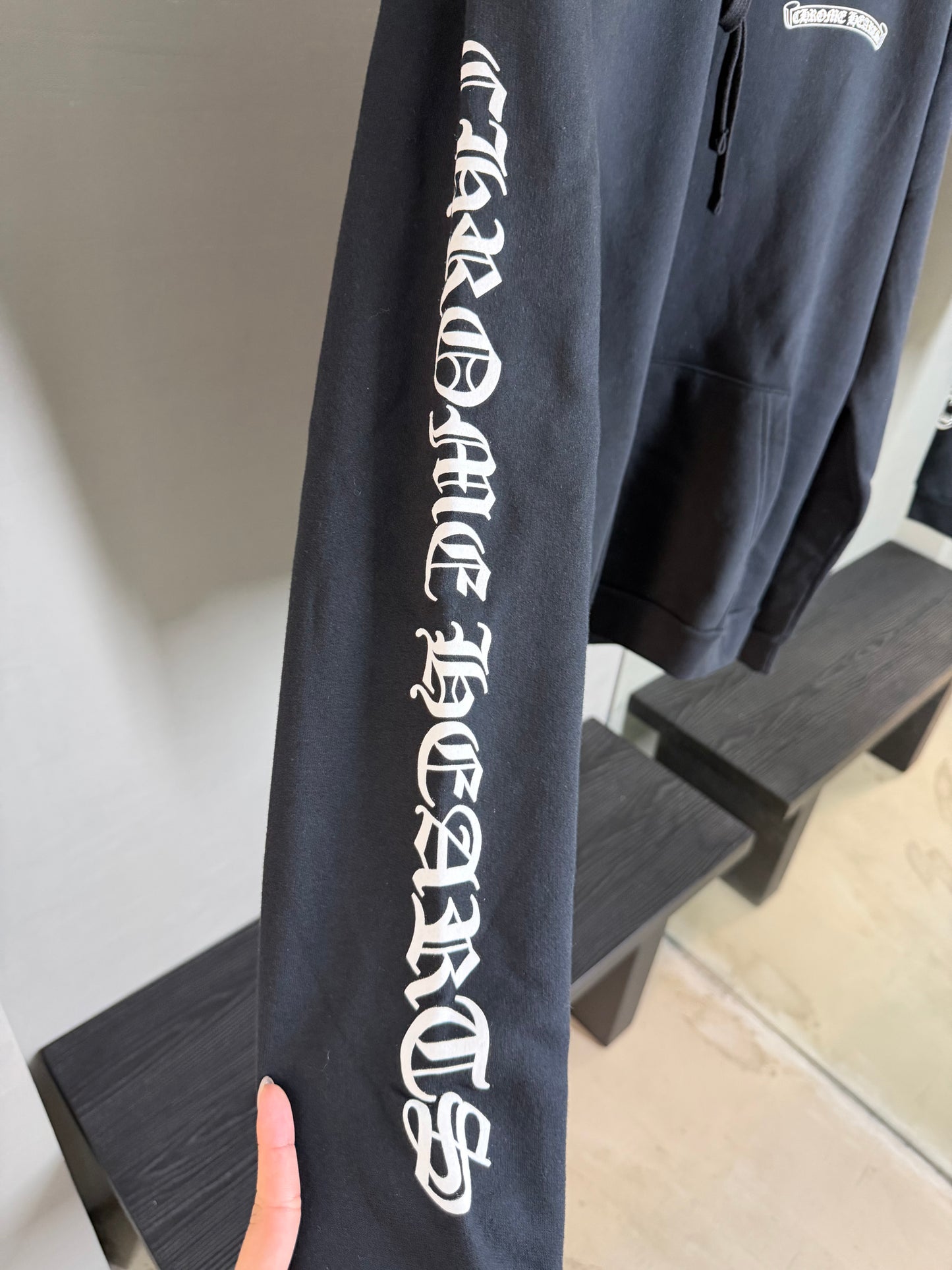 Chrome Hearts Scroll Logo Hoodie