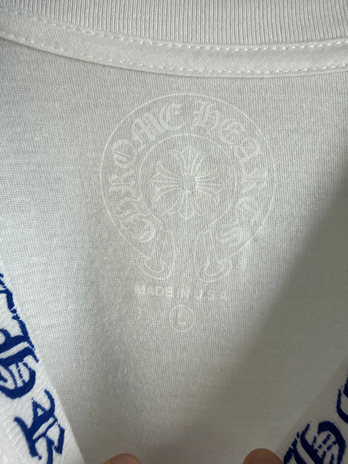 Chrome Hearts neck logo T-shirt