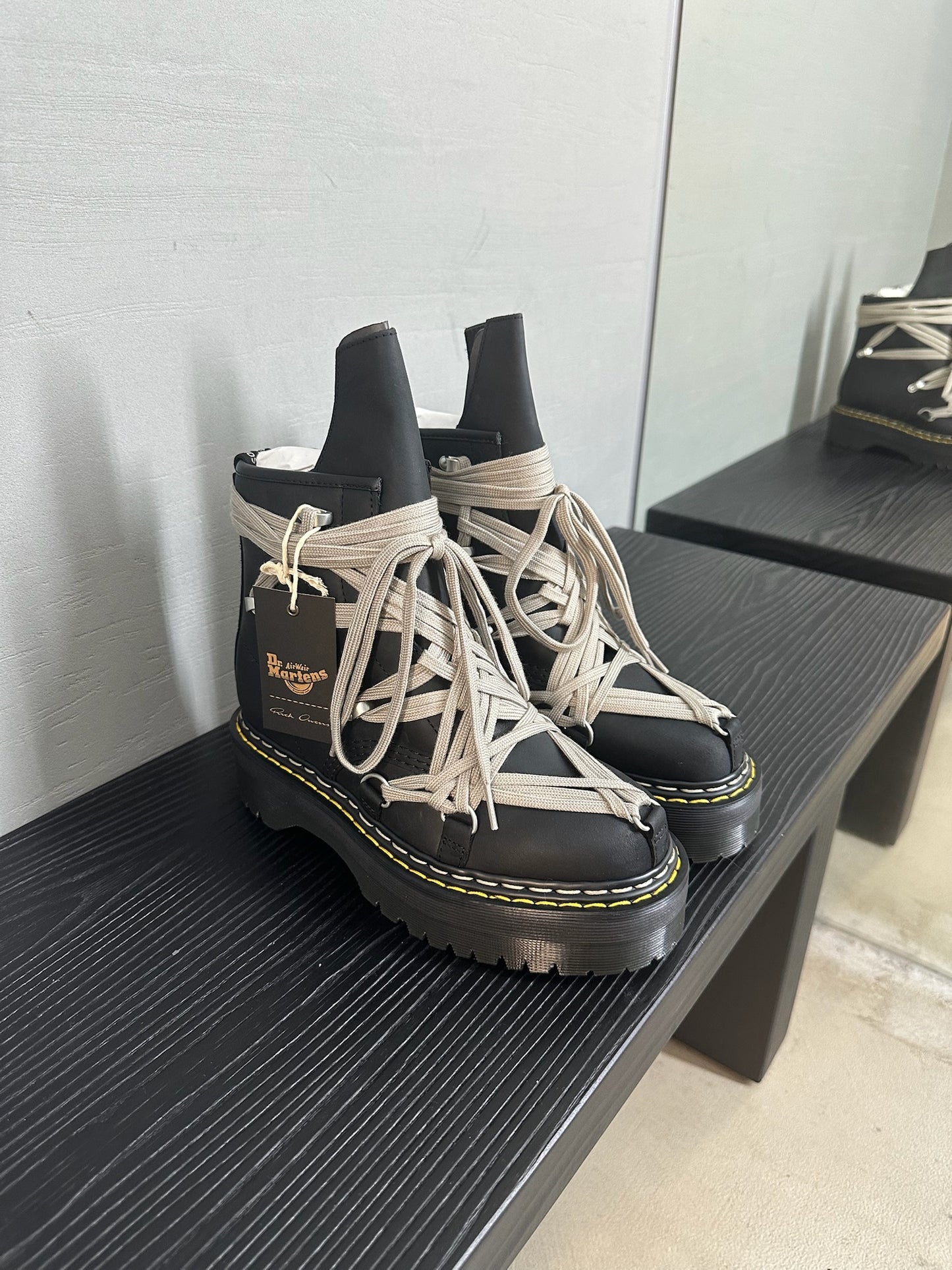 Rick Owens Dr.Martens Quad Sole Megalace Boot