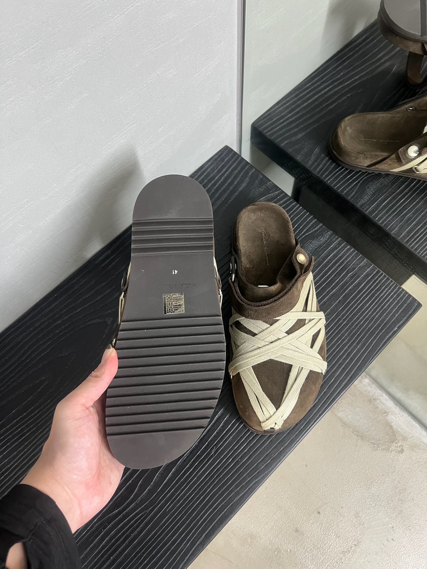 Rick Owens Megalace Sandal Mule
