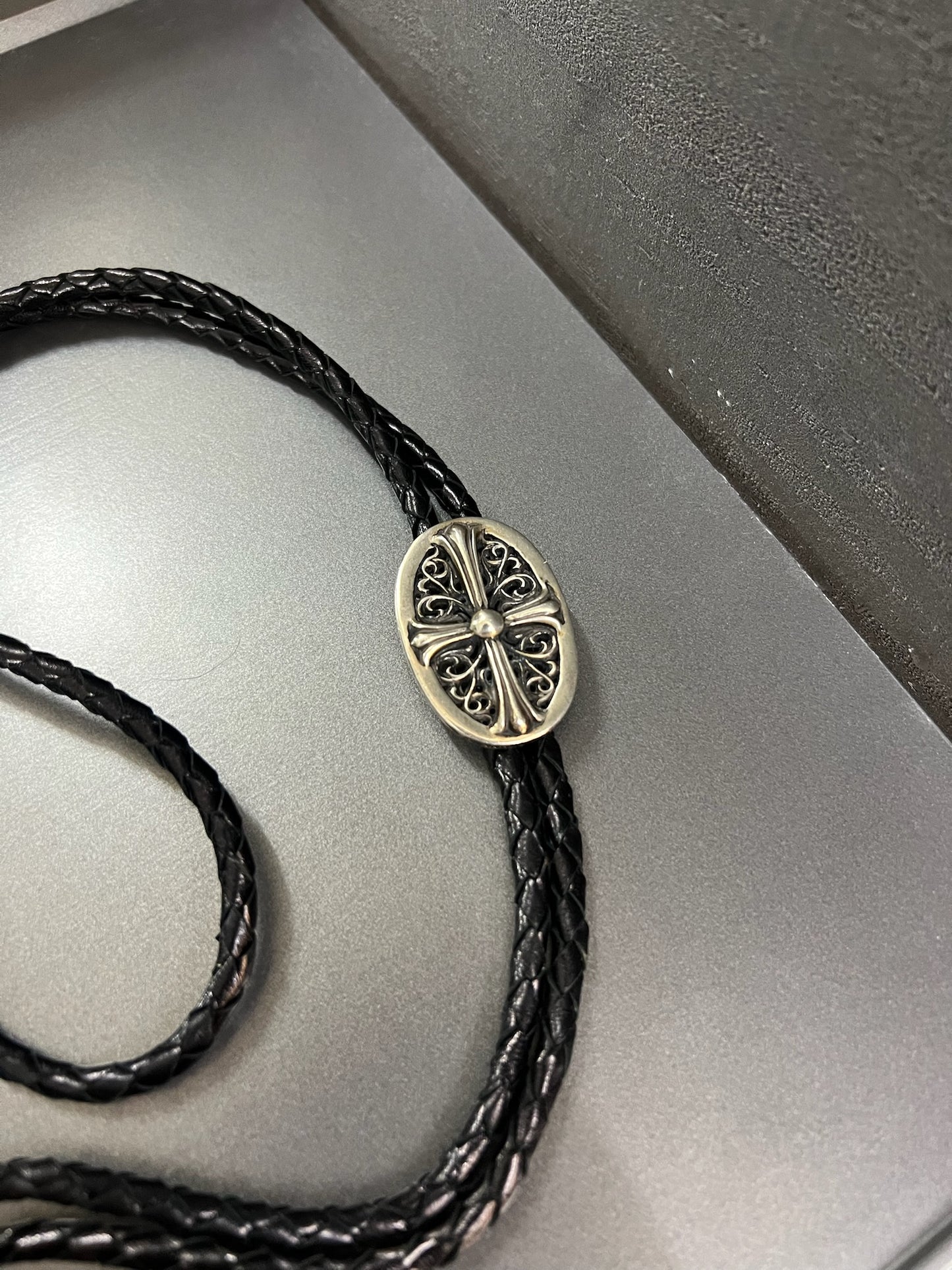 Chrome Hearts Oval Cross Bolo Tie