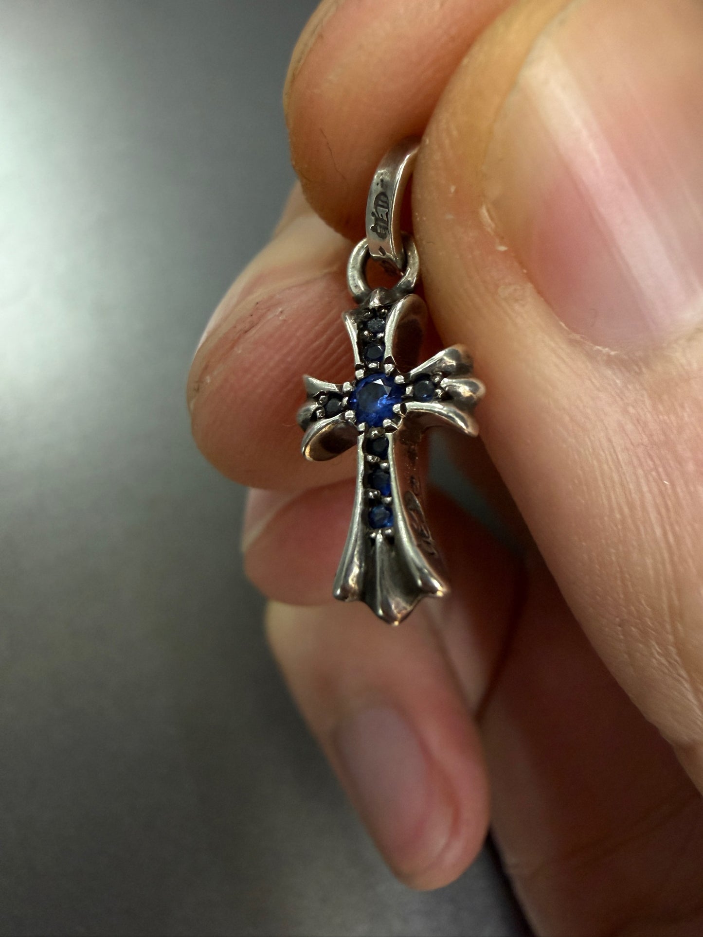 Chrome Hearts Babyfat Sapphires Paved Pendant