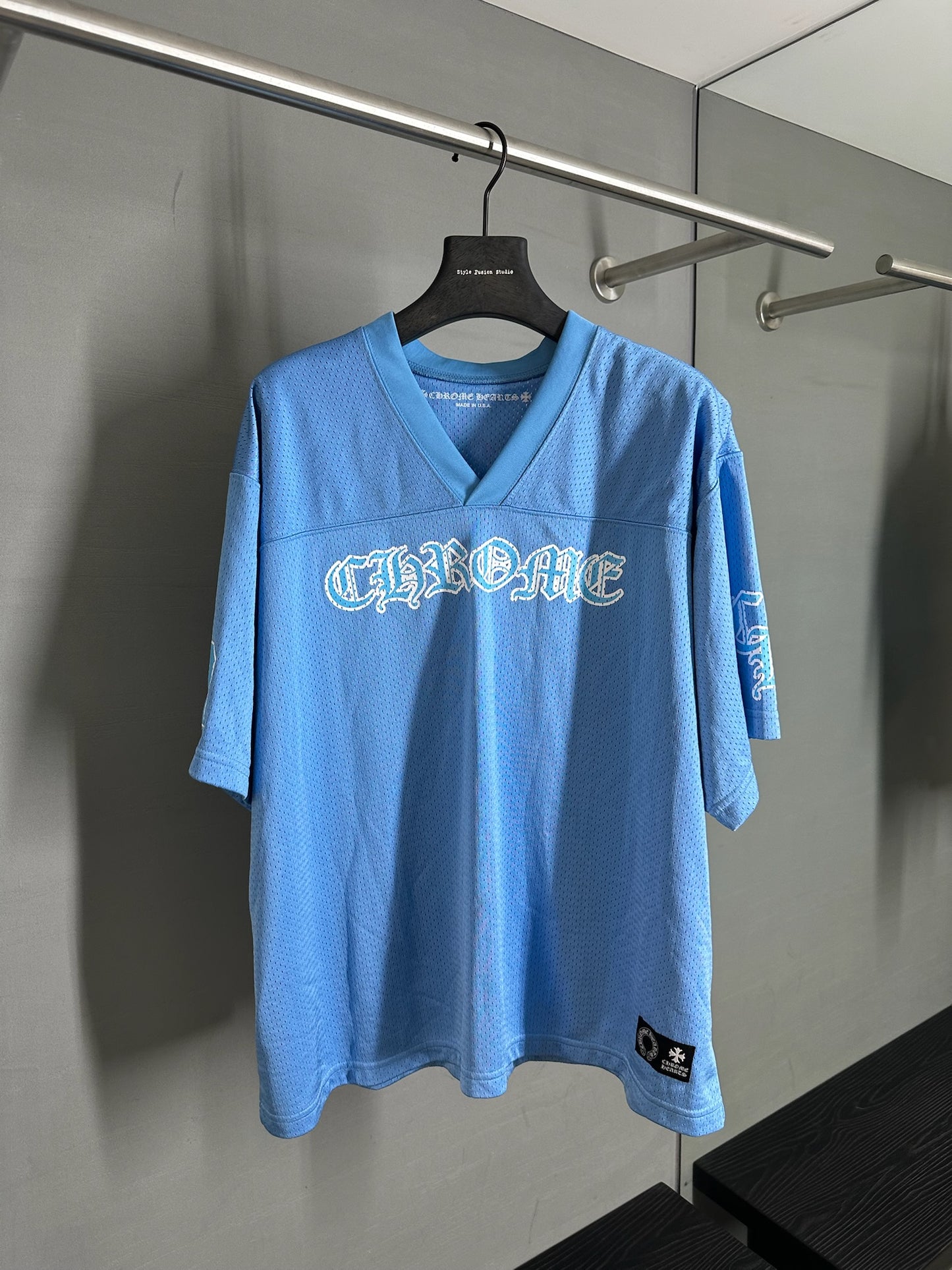 Chrome Hearts Blue Mesh Jersey