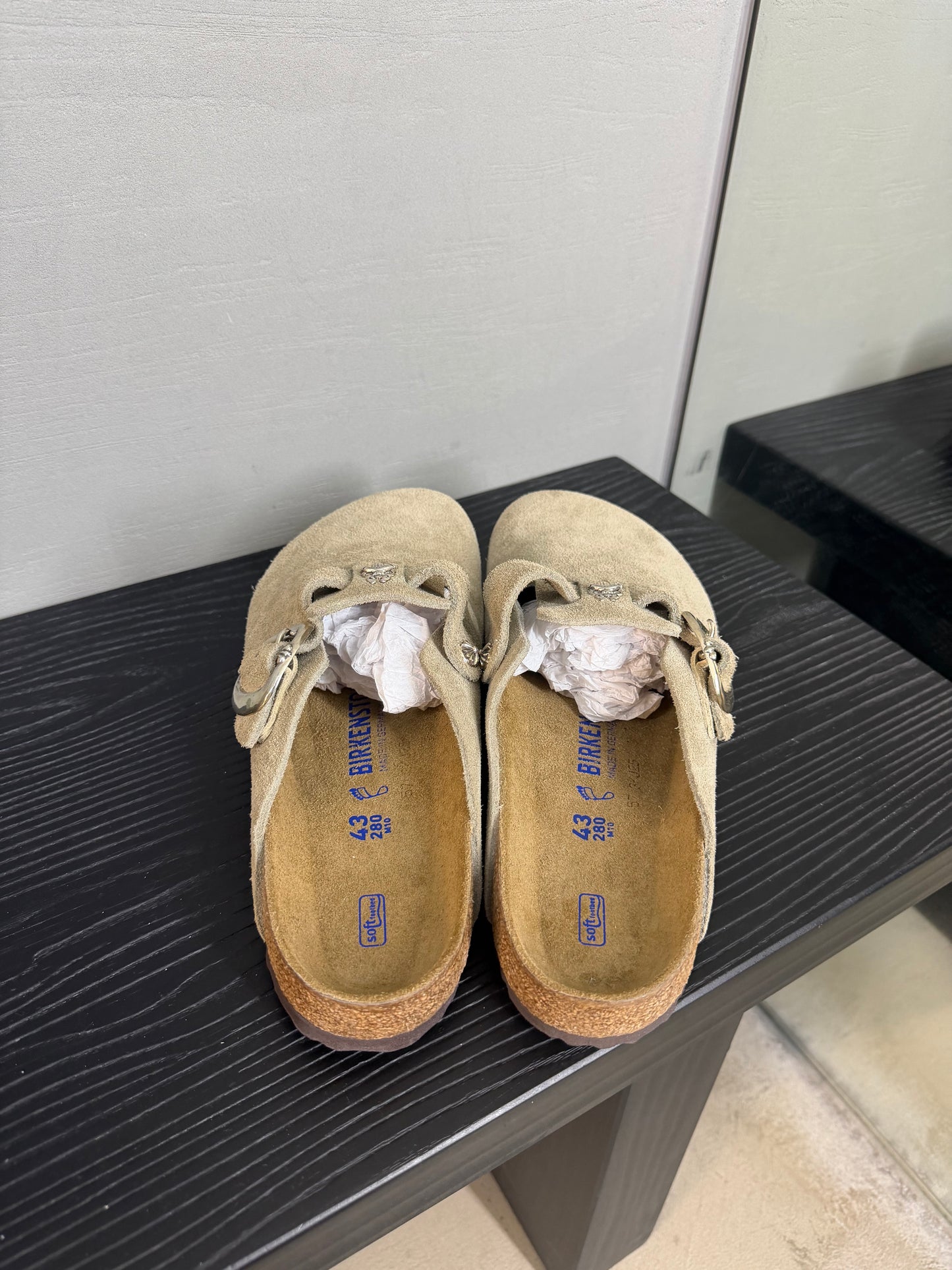 Chrome Hearts Birkenstock Boston Clogs