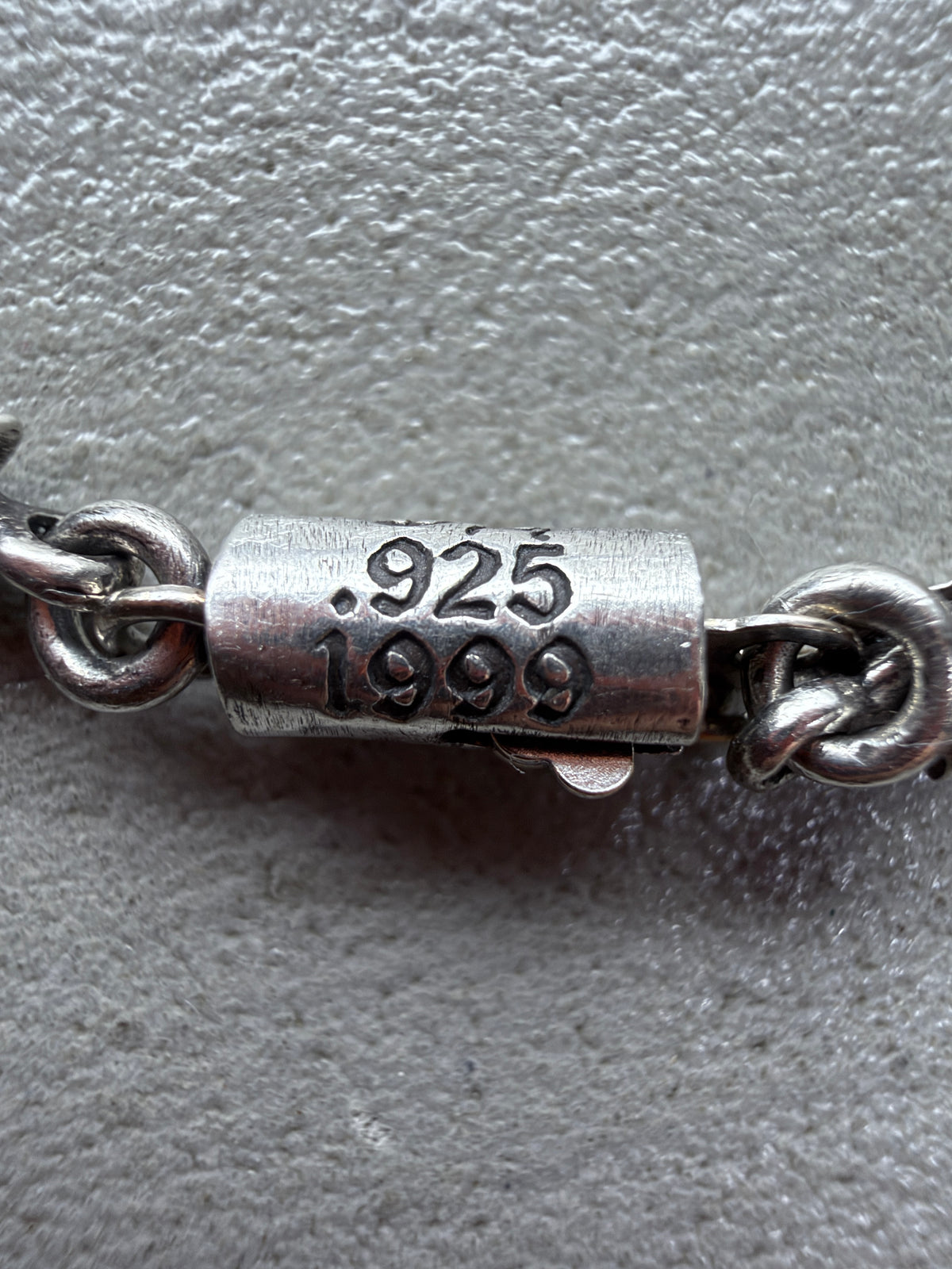 Chrome Hearts Fat Cross Tiny Bar Silver Necklace