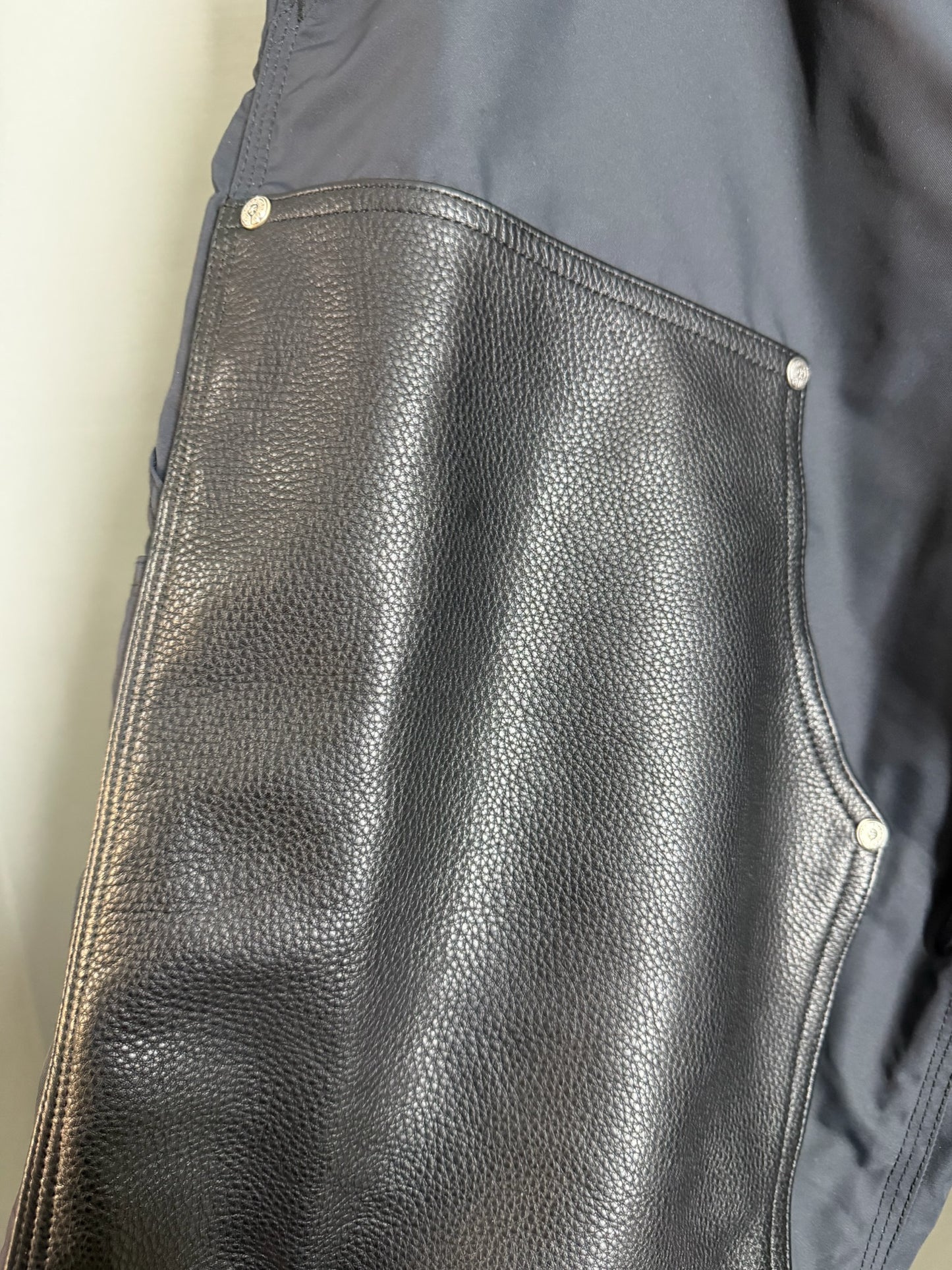 Chrome Hearts Nylon Leather Double Knee Pants