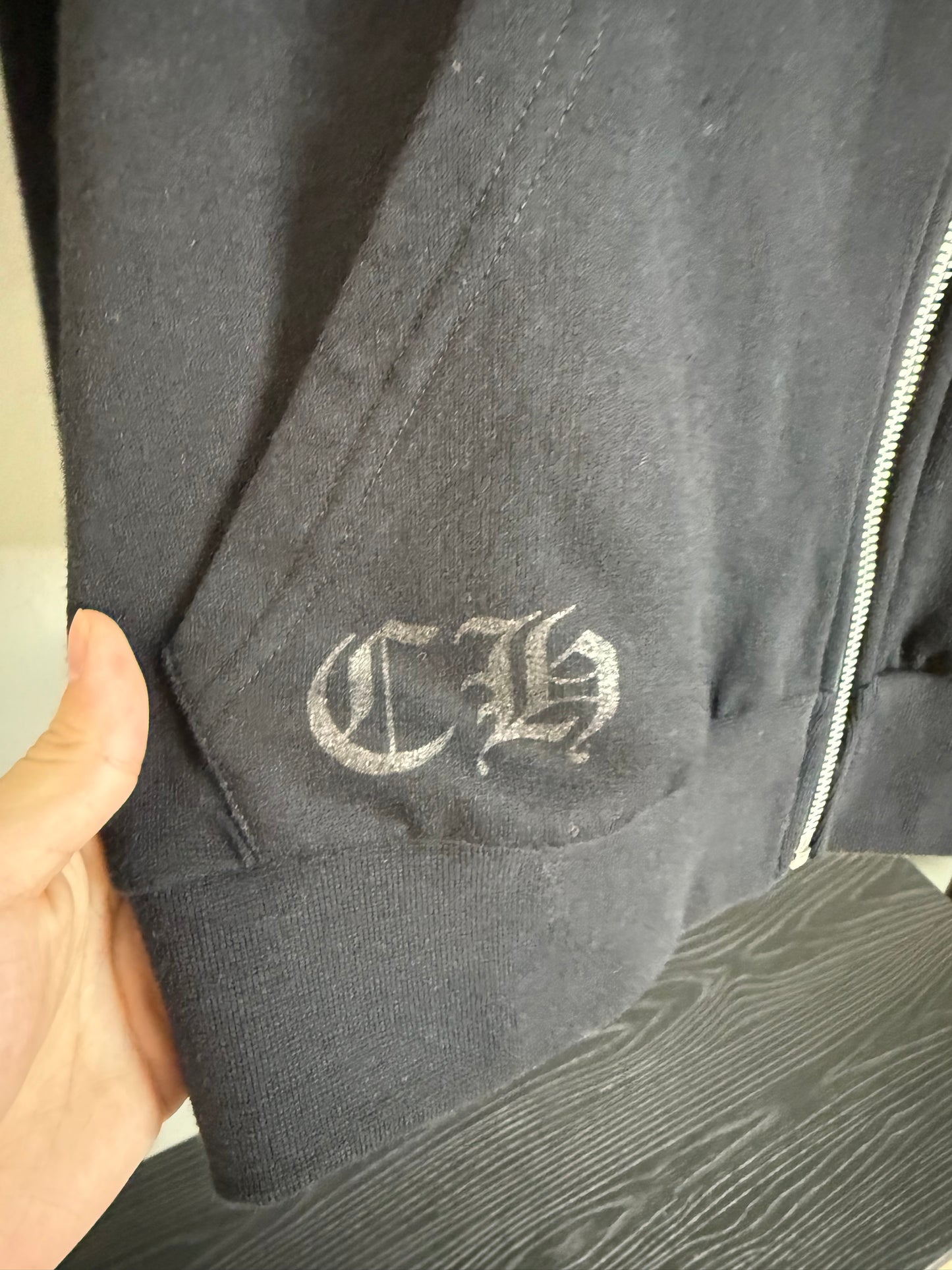 Chrome Hearts Rolling Stone Floral Zip-up