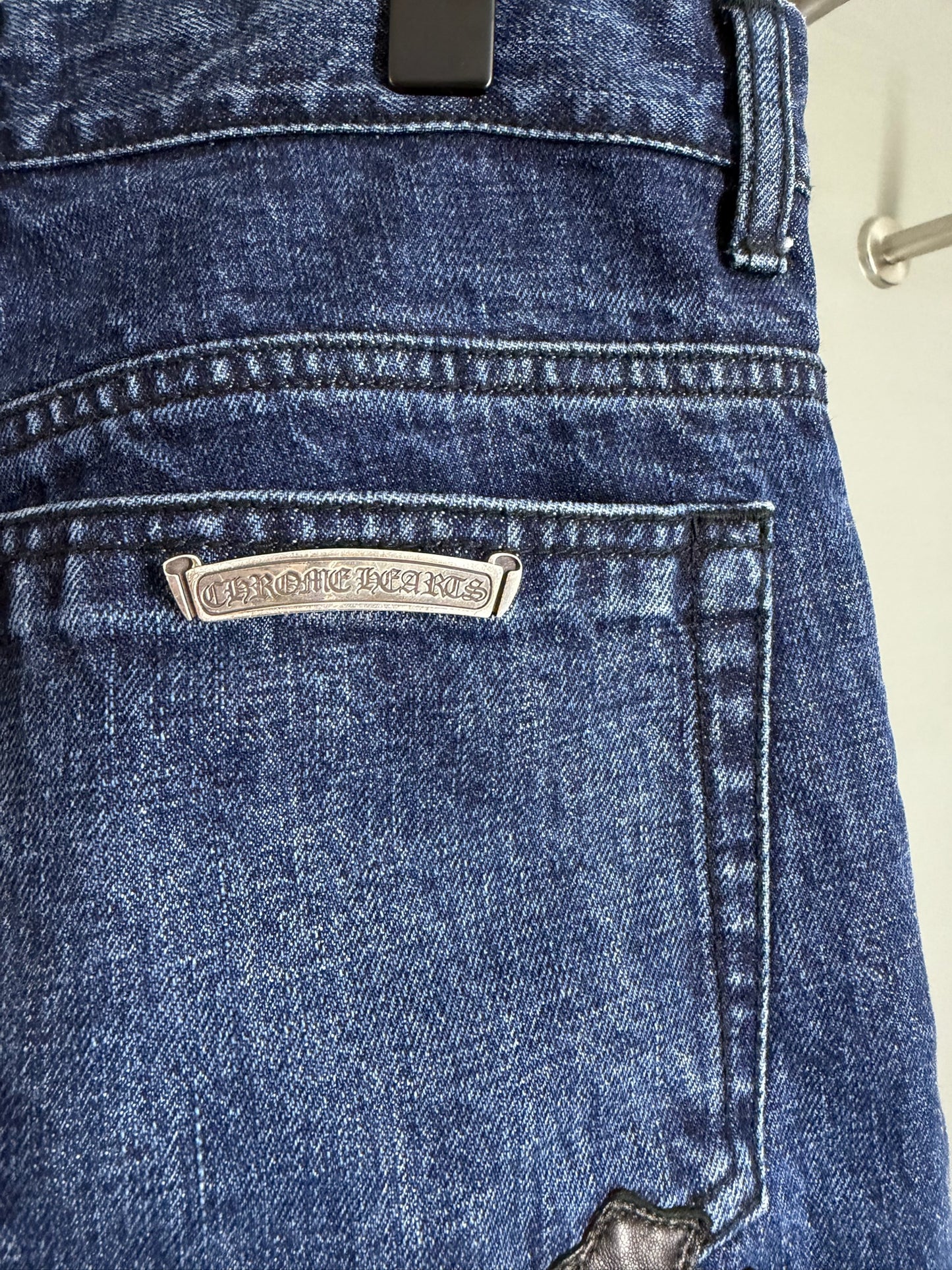 Chrome Hearts Turbo Diesel Fleur Knee Jeans