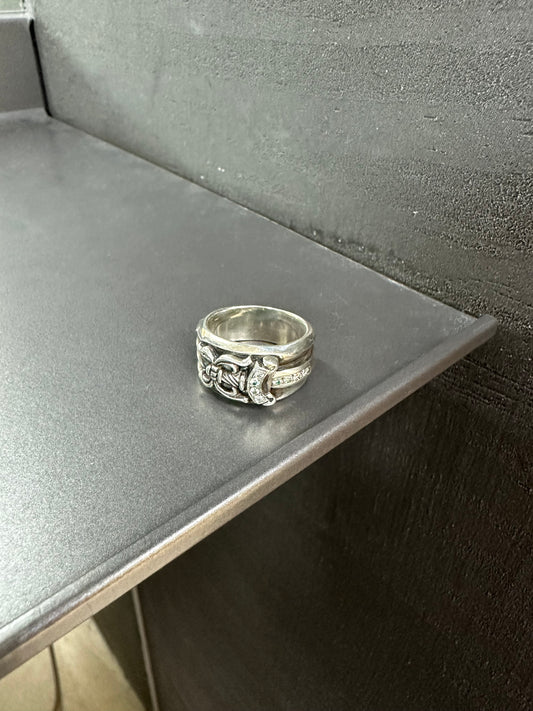 Chrome Hearts Dagger Ring with Diamonds