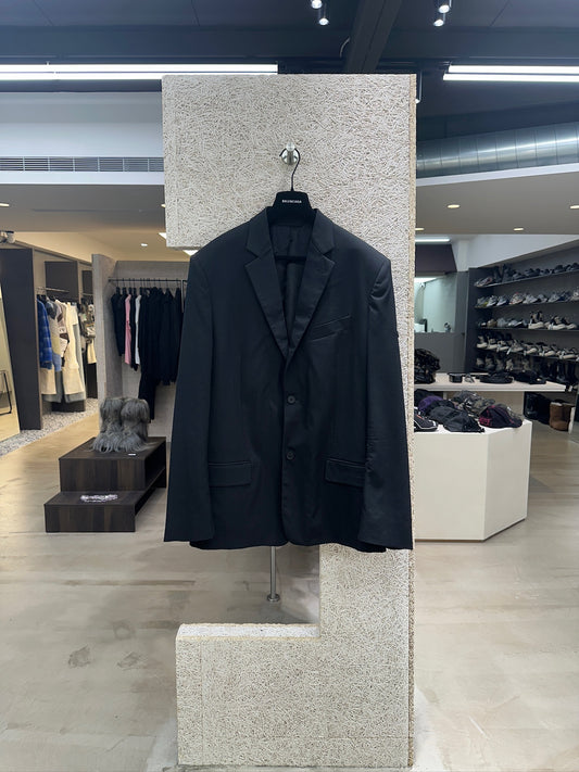 Balenciaga Logo Patched Blazer