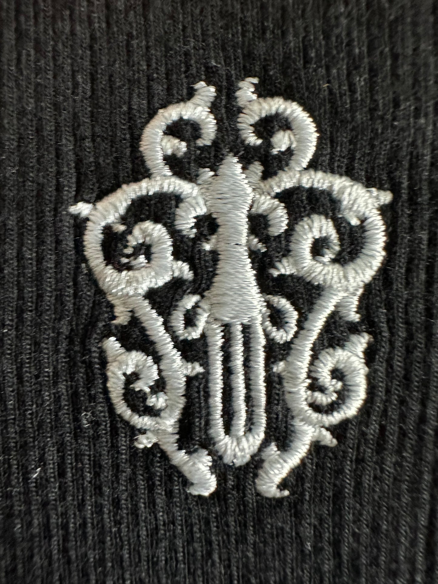 Chrome Hearts Dagger Embroidered Polo Mini Dress