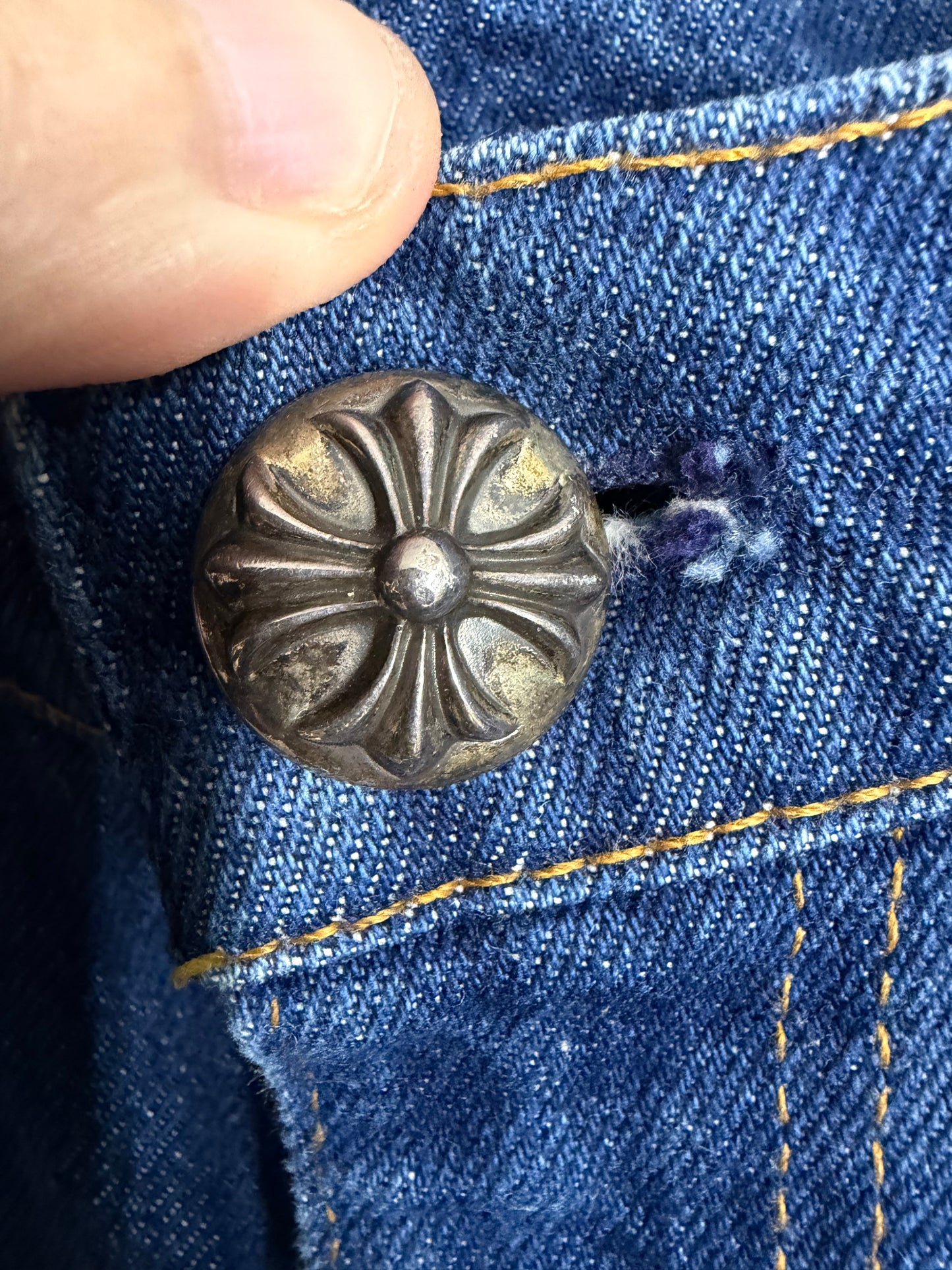 Chrome Hearts Cross Patch 517 Jeans