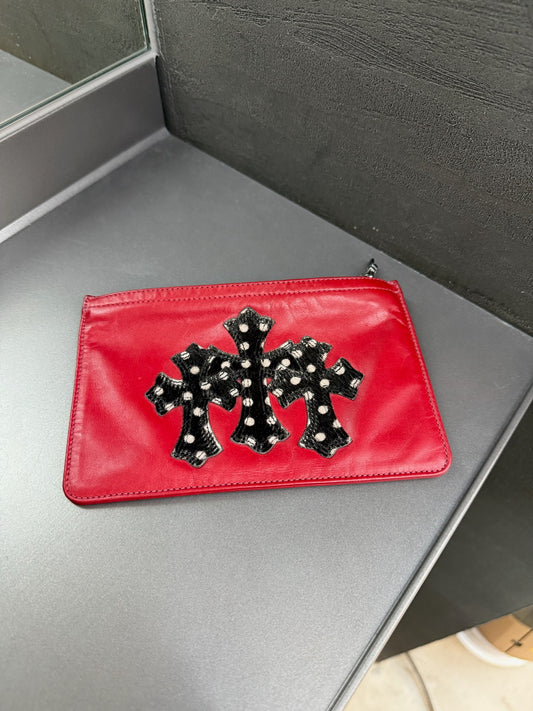 Chrome Hearts Triple Cross Zipper Change Purse (1 of 1)