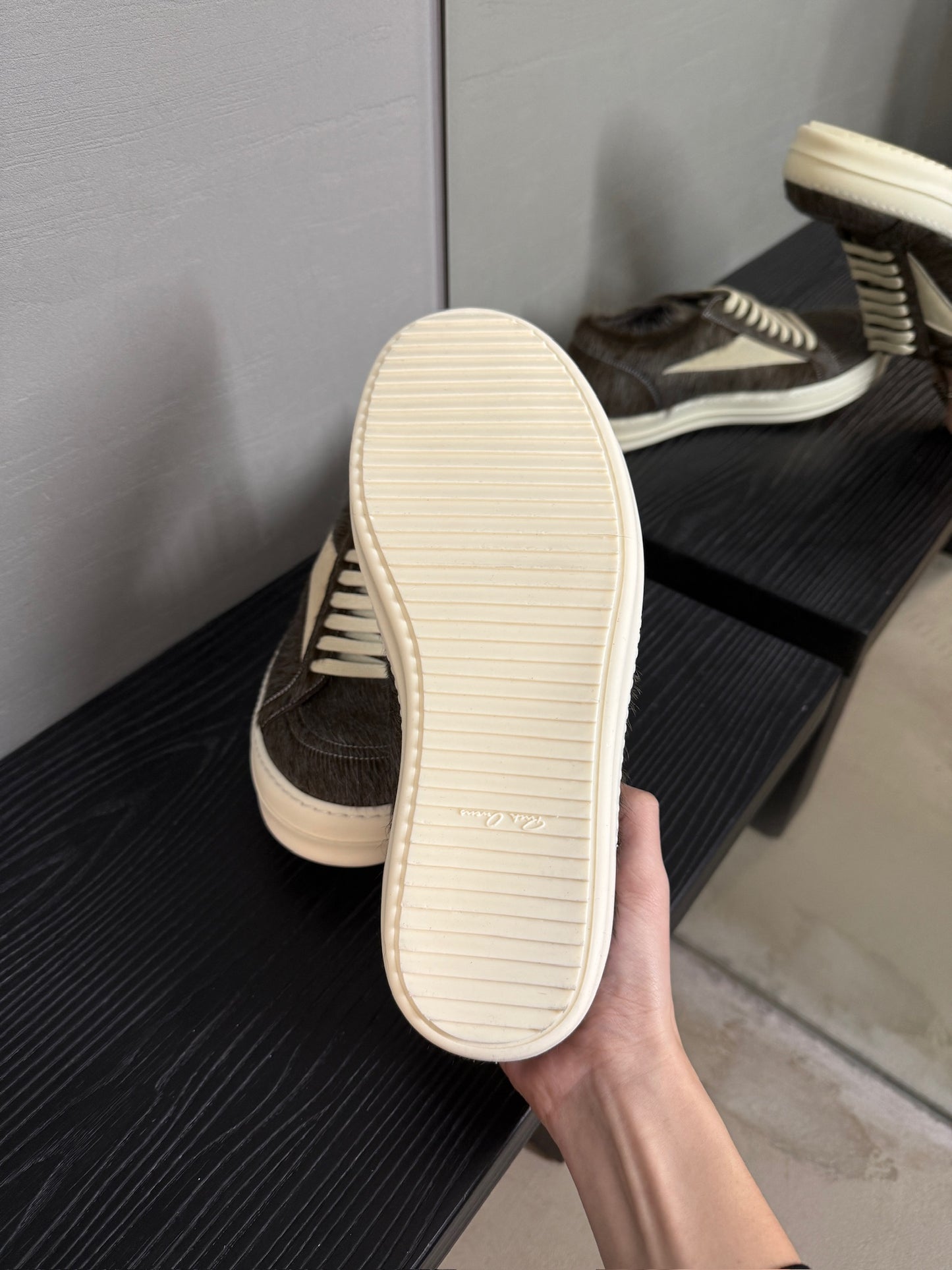 Rick Owens Pony Hair Vintage Sneaks
