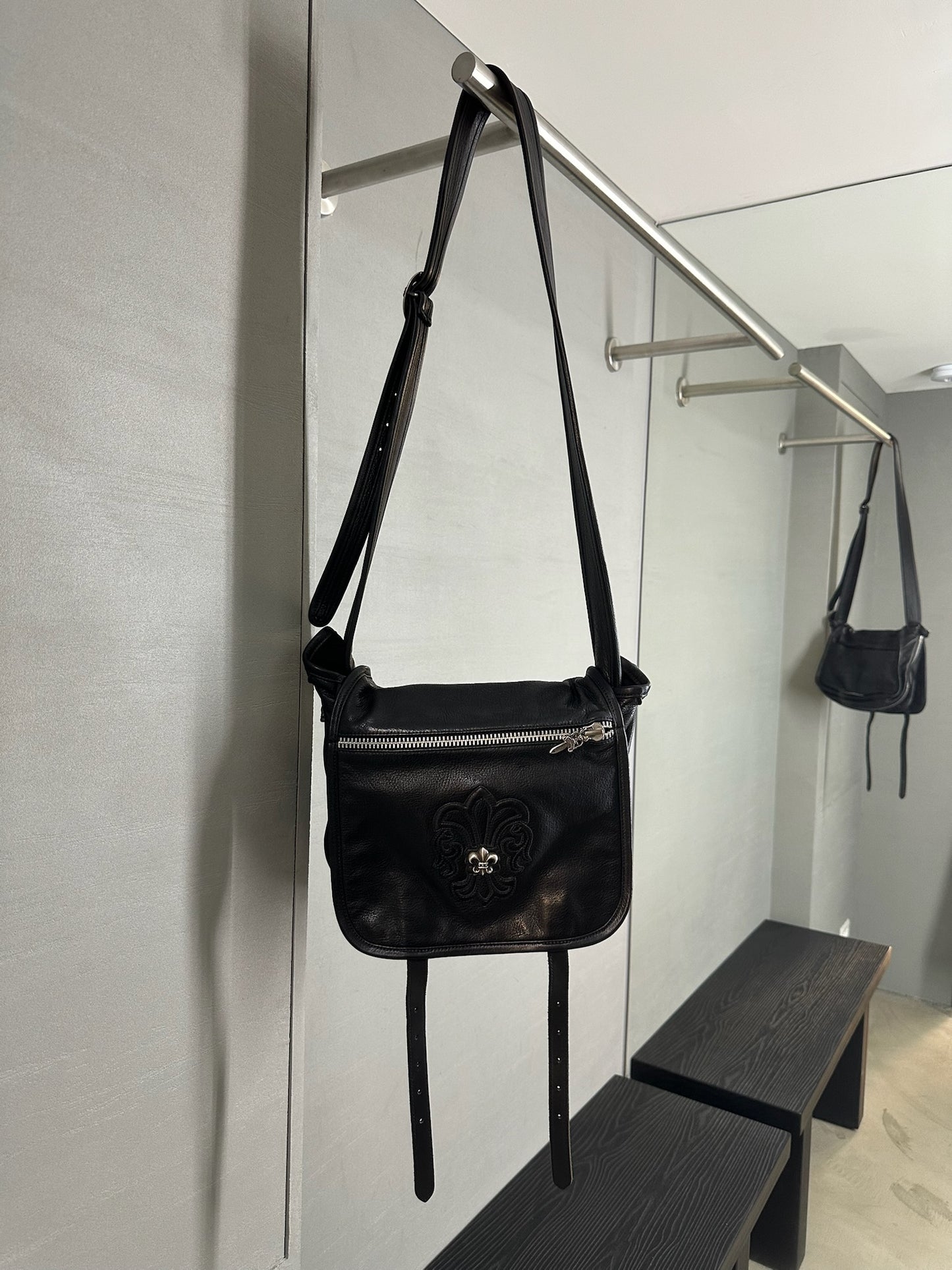 Chrome Hearts Fluer Leather Bag