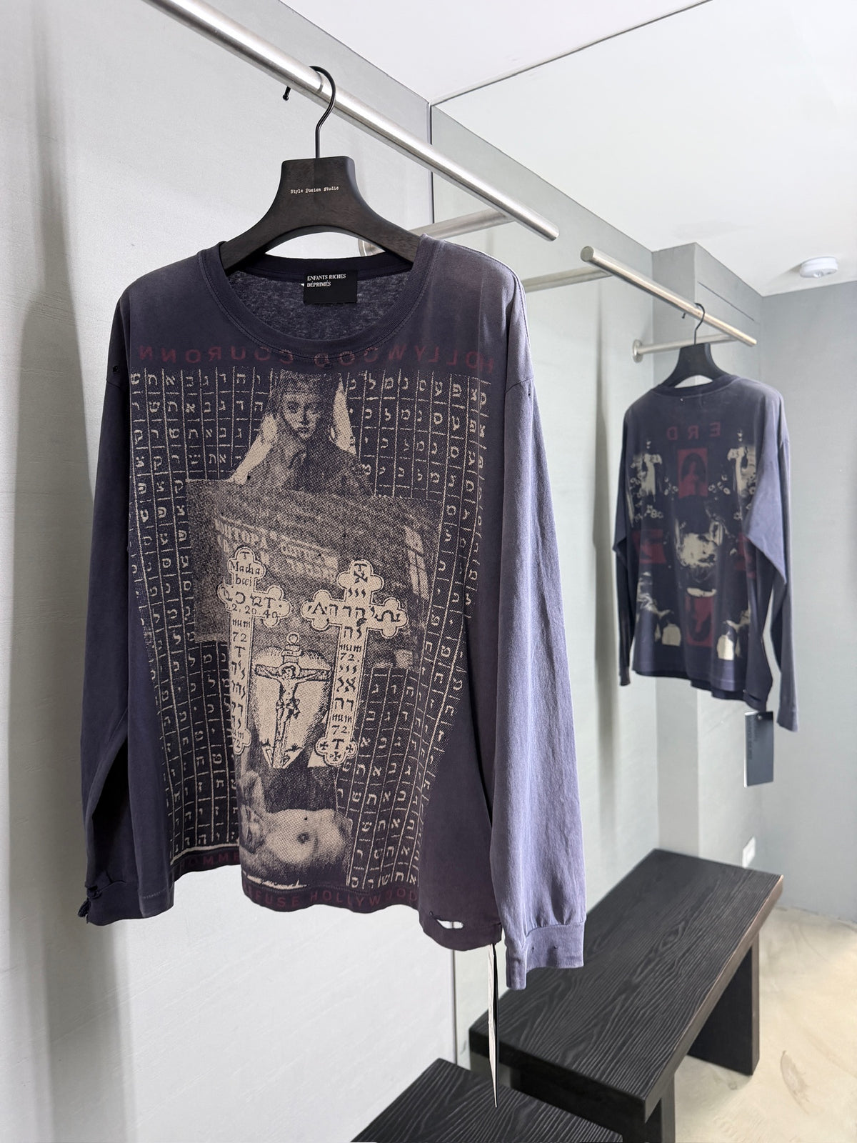 Enfants Riches Déprimés Hollywood Couronnne Long Sleeve T-Shirt